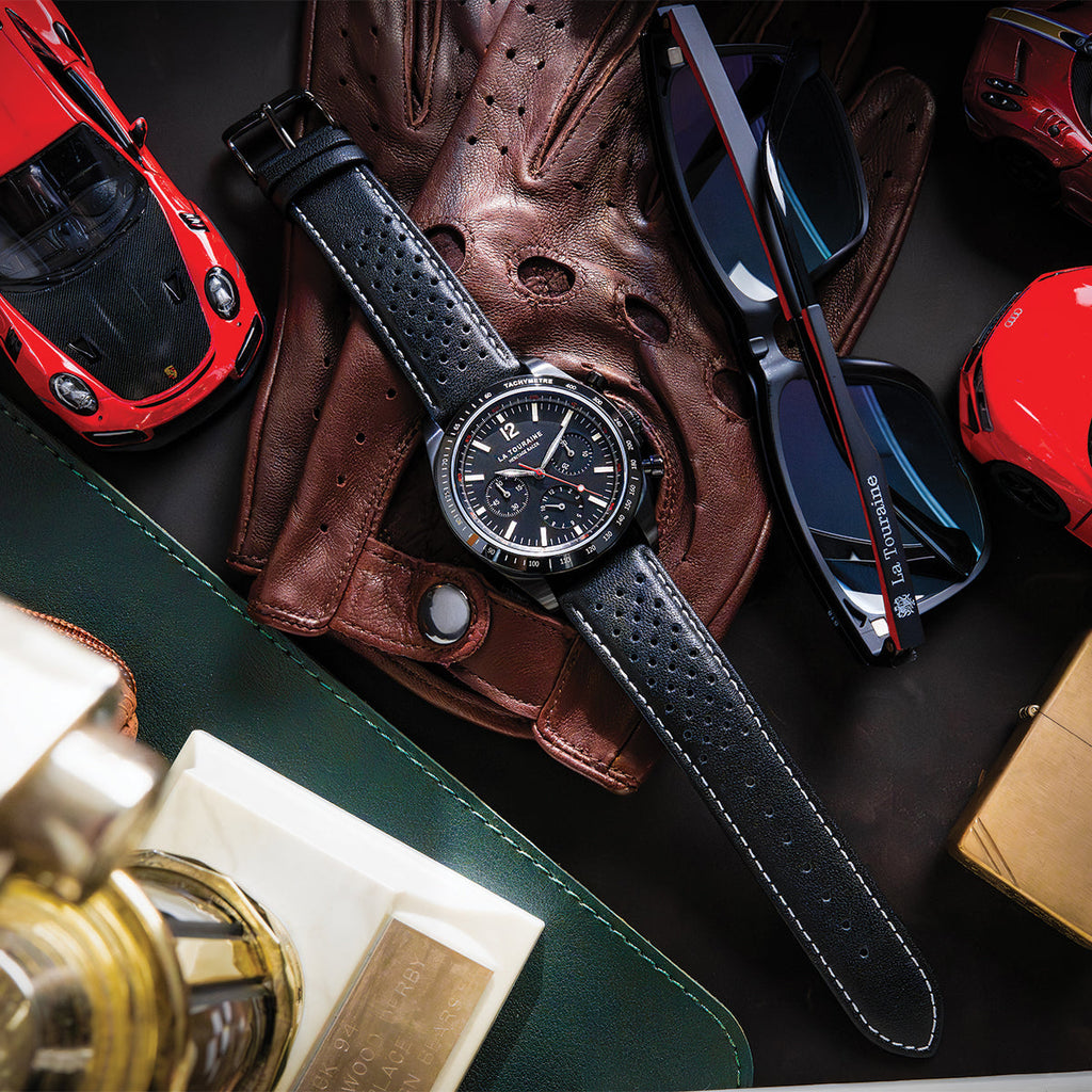 Heritage Racer Noir | Mechanical Tachymeter