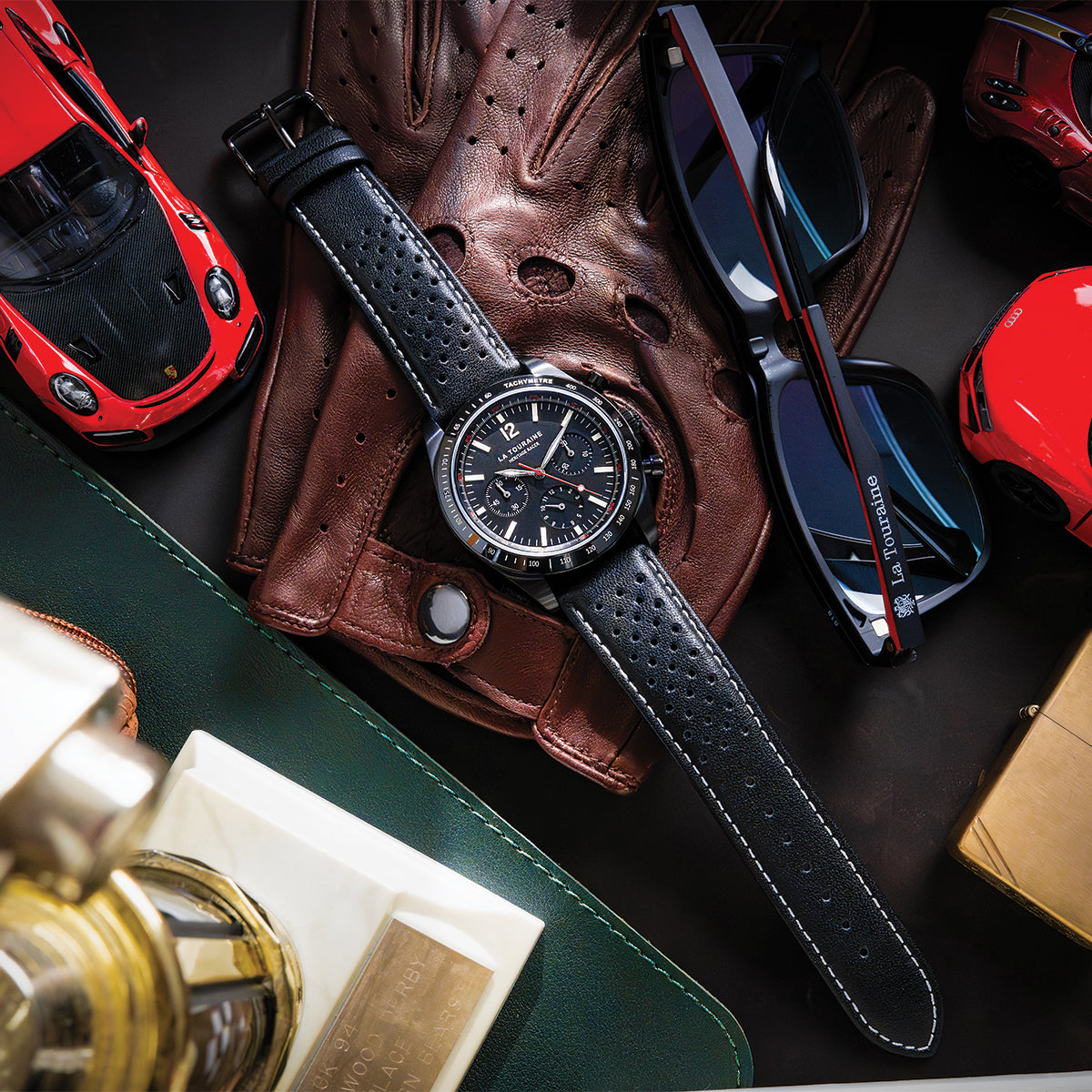 Heritage Racer Noir | Mechanical Tachymeter