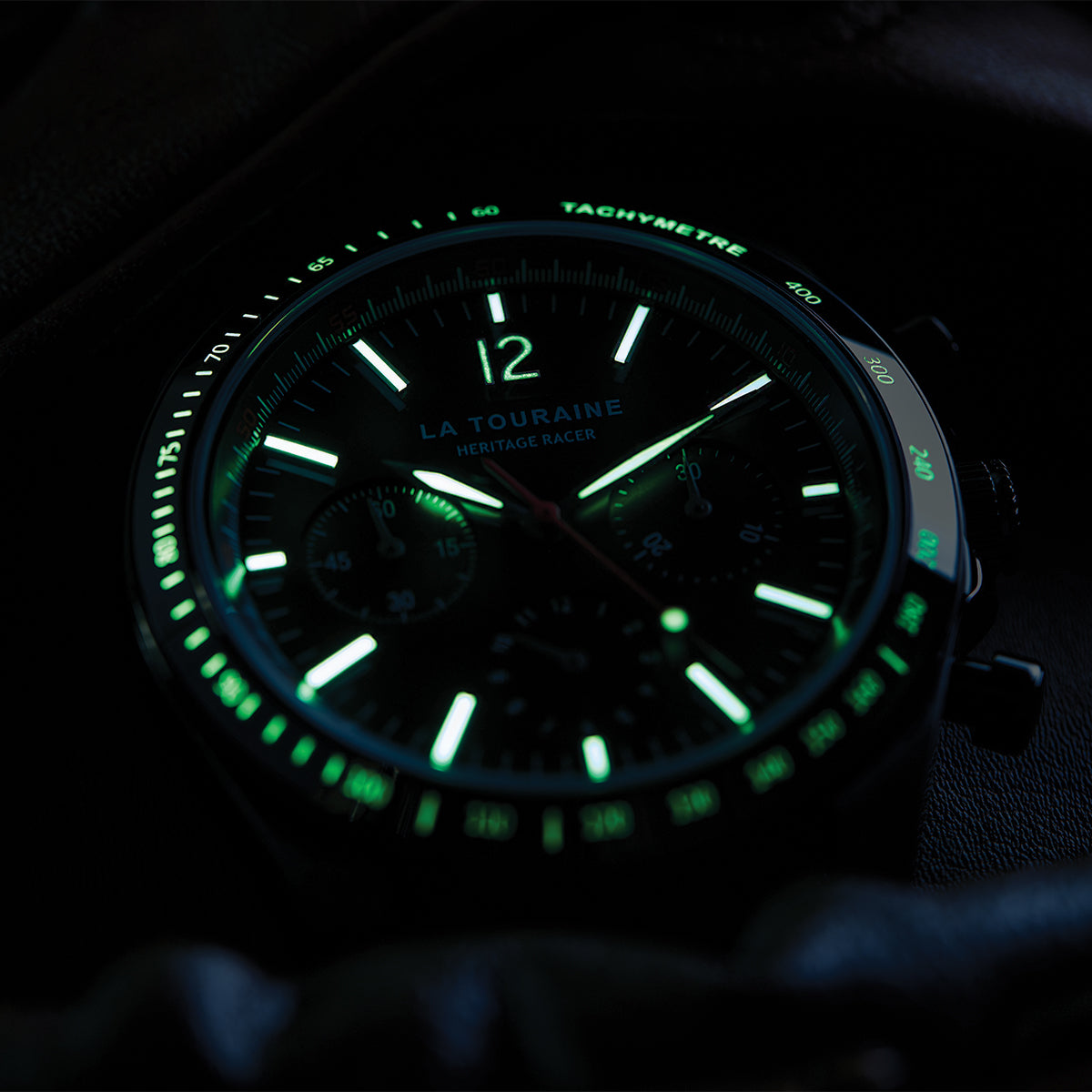 Heritage Racer Noir | Mechanical Tachymeter