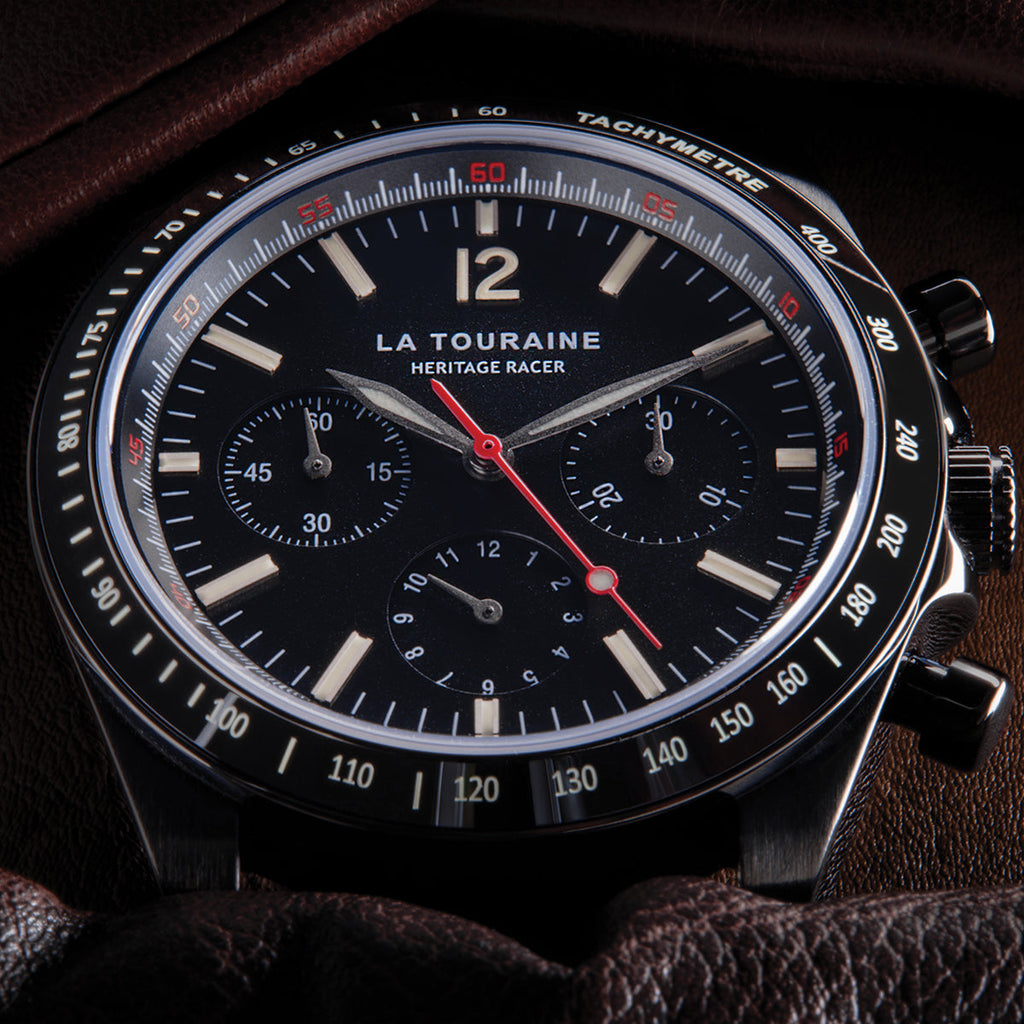 Heritage Racer Noir | Mechanical Tachymeter