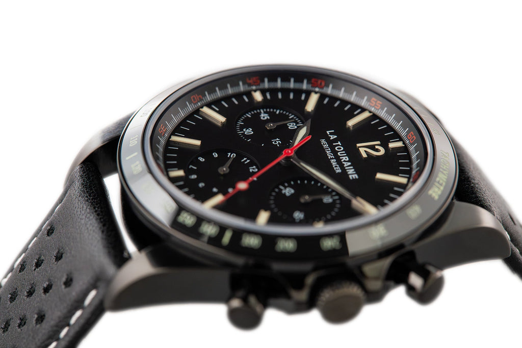 Heritage Racer Noir | Mechanical Tachymeter