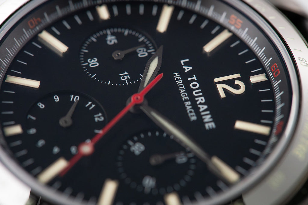 Heritage Racer Noir | Mechanical Tachymeter