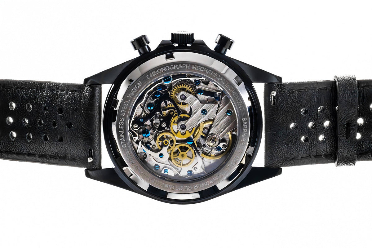 Heritage Racer Noir | Mechanical Tachymeter