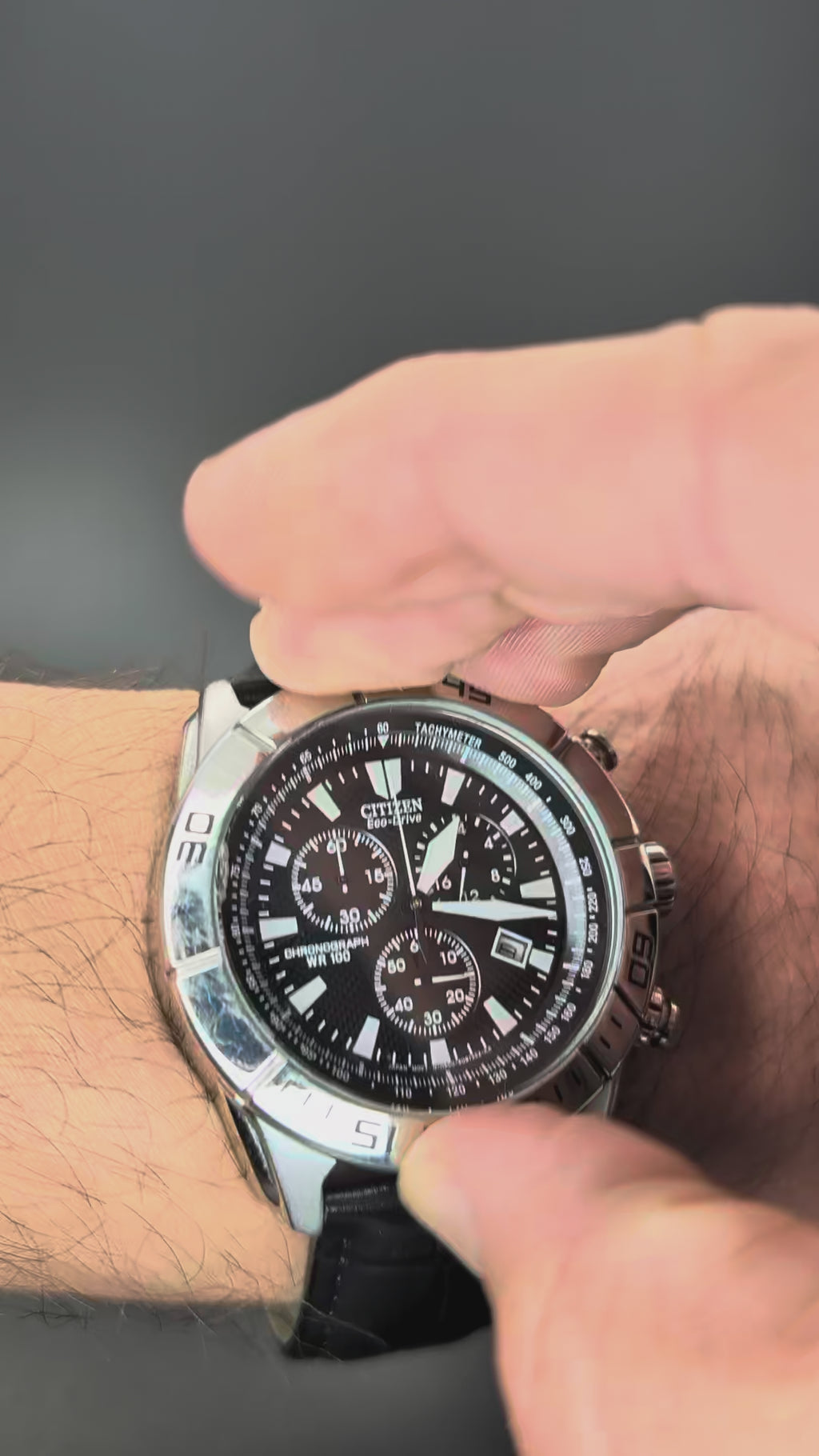 Citizen Eco Drive Chronograph Solar Quartz Watch