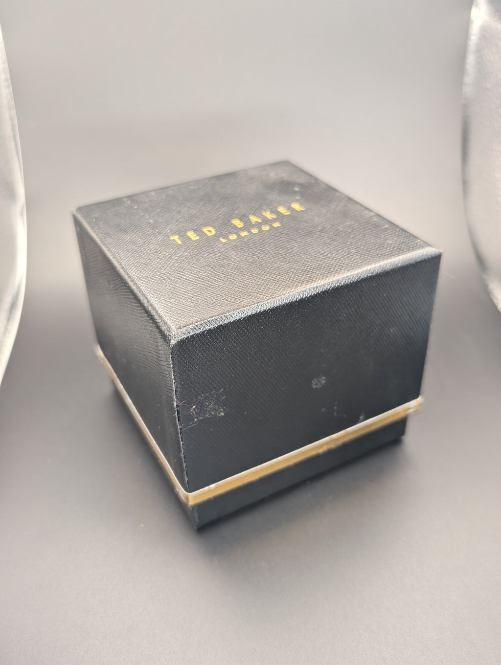 Ted Baker London Black Stainless Steel Quartz Watch on a Milanese Mesh Bracelet
