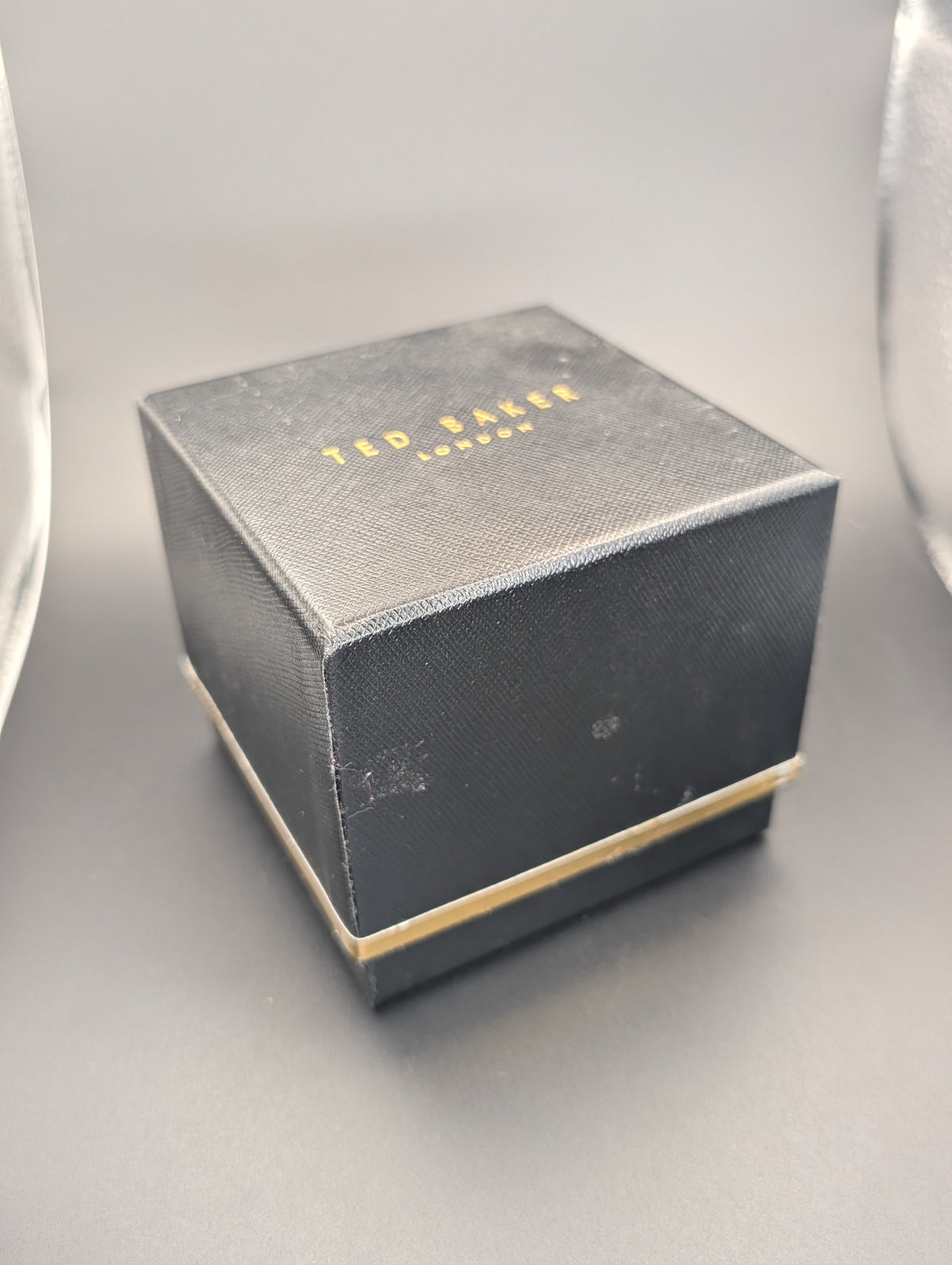Ted Baker London Black Stainless Steel Quartz Watch on a Milanese Mesh Bracelet