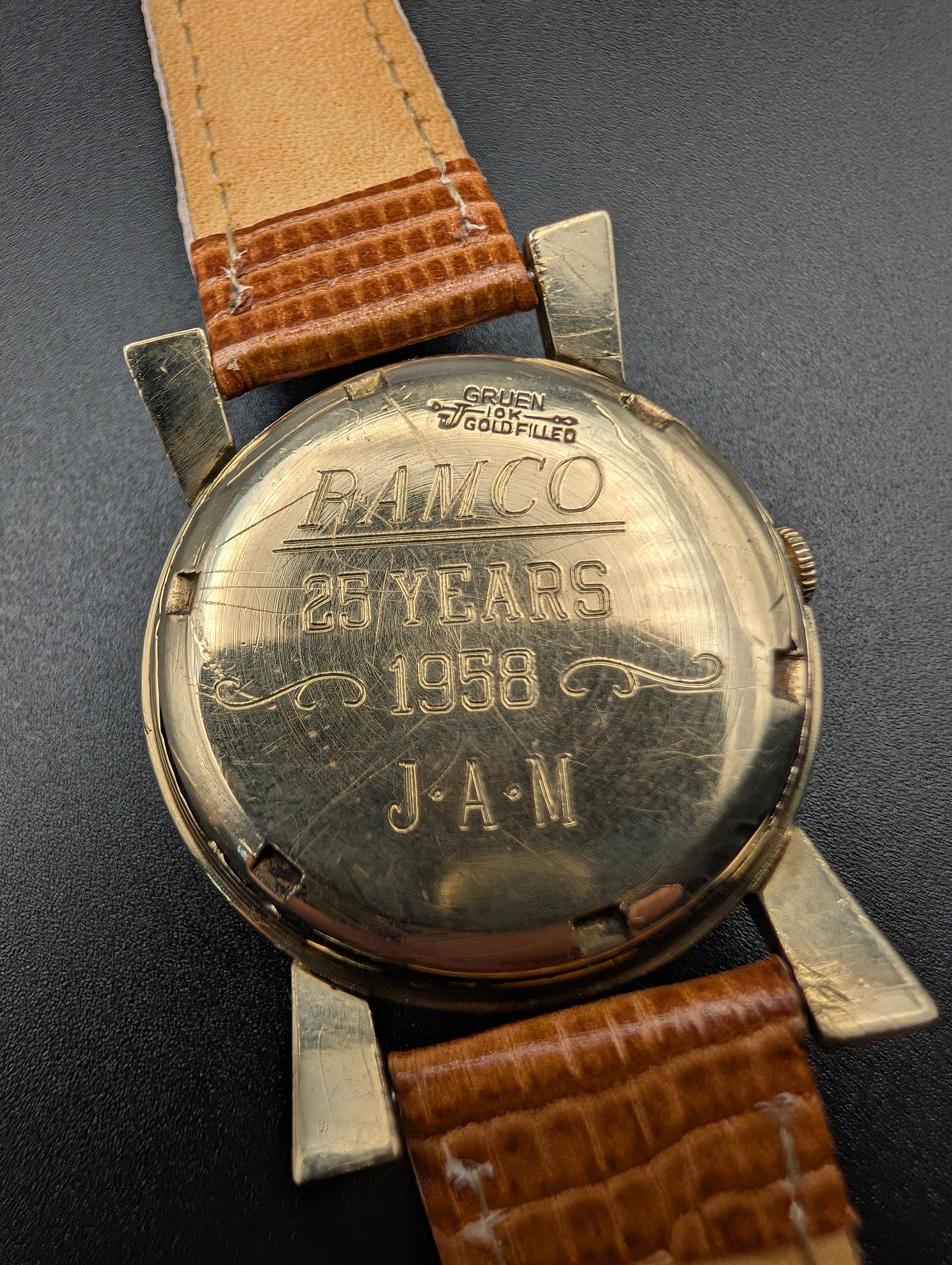 Gruen Continental (1958) Automatic Vintage Watch in 10k Yellow Gold Filled