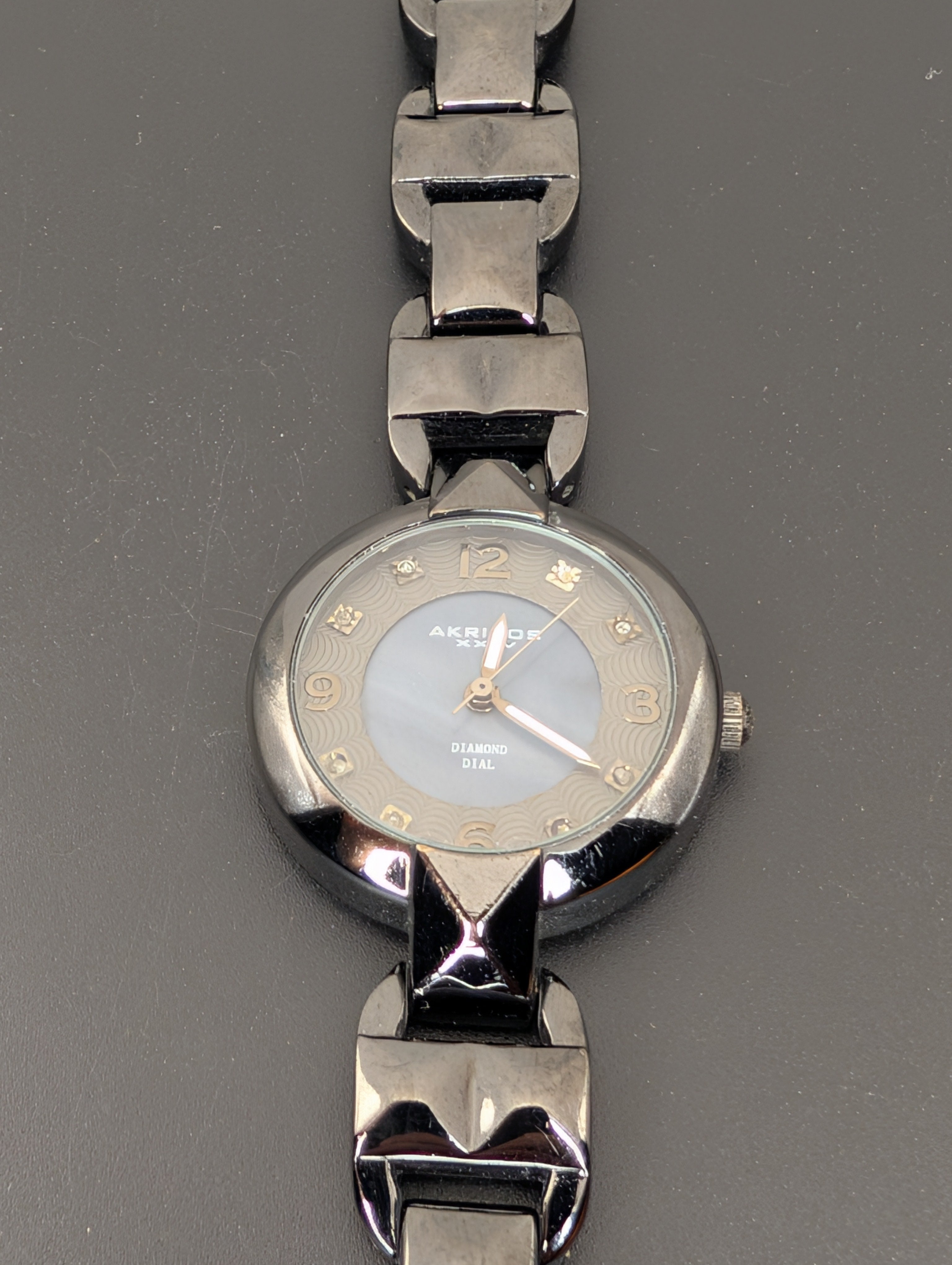 Akribos Diamond and Studs Women's Quartz Watch