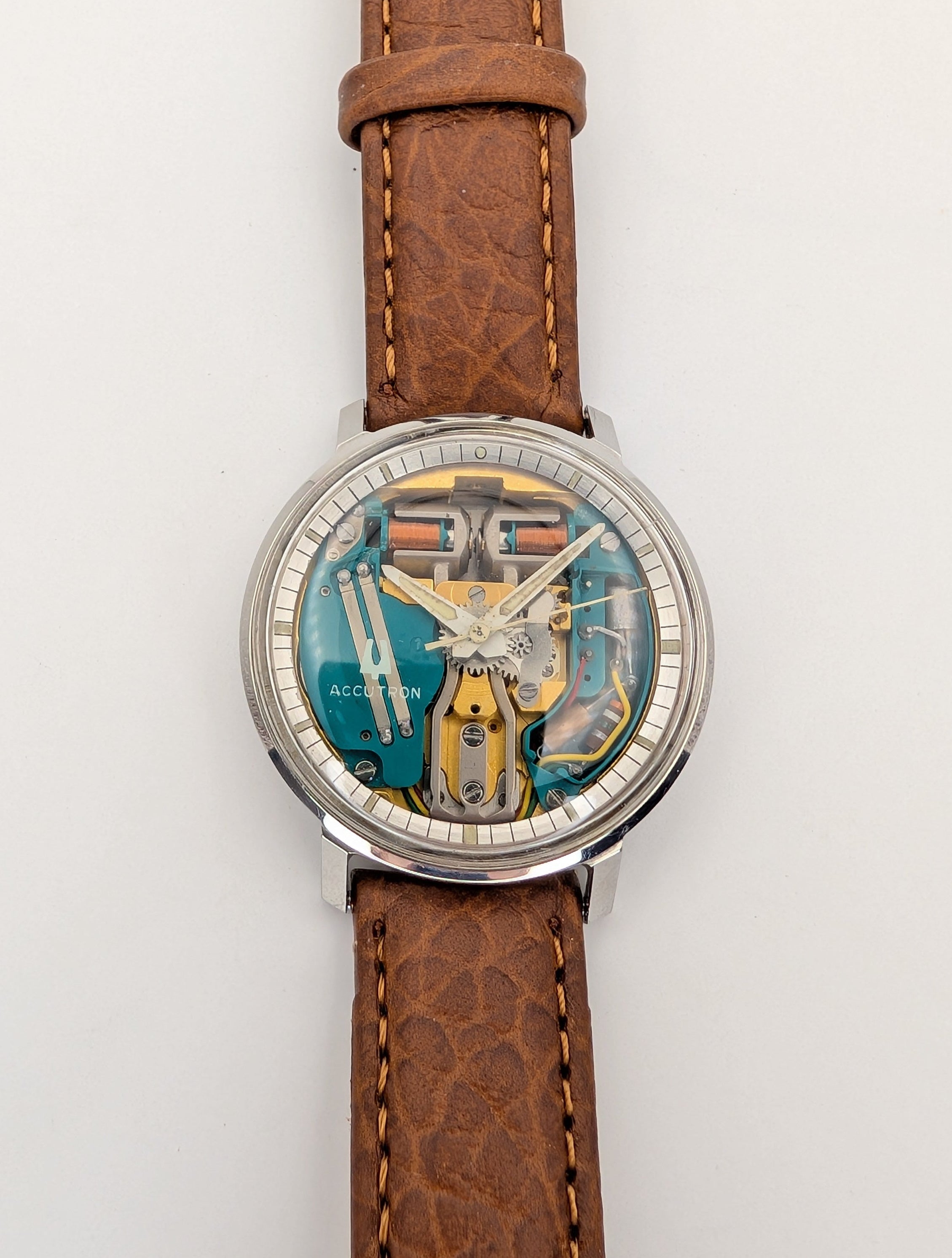Accutron Spaceview (1970) Vintage Watch w/ Tuning Fork Movement