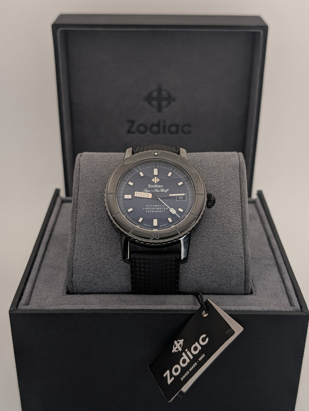 Zodiac Super Sea Wolf Ceramic Compression Diver Automatic *New in Box*