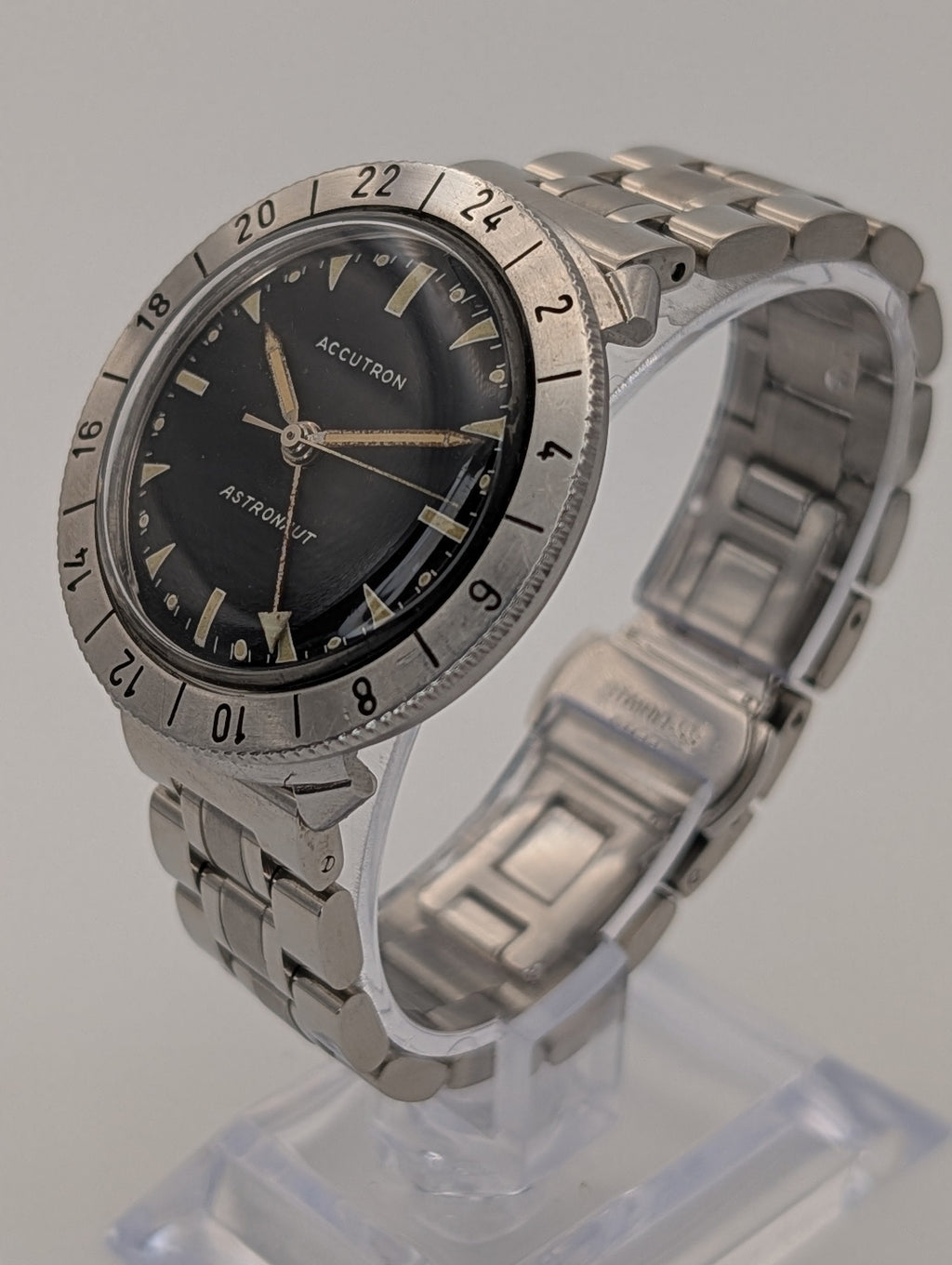 Accutron Astronaut (1974) GMT Vintage Watch w/ Tuning Fork Movement