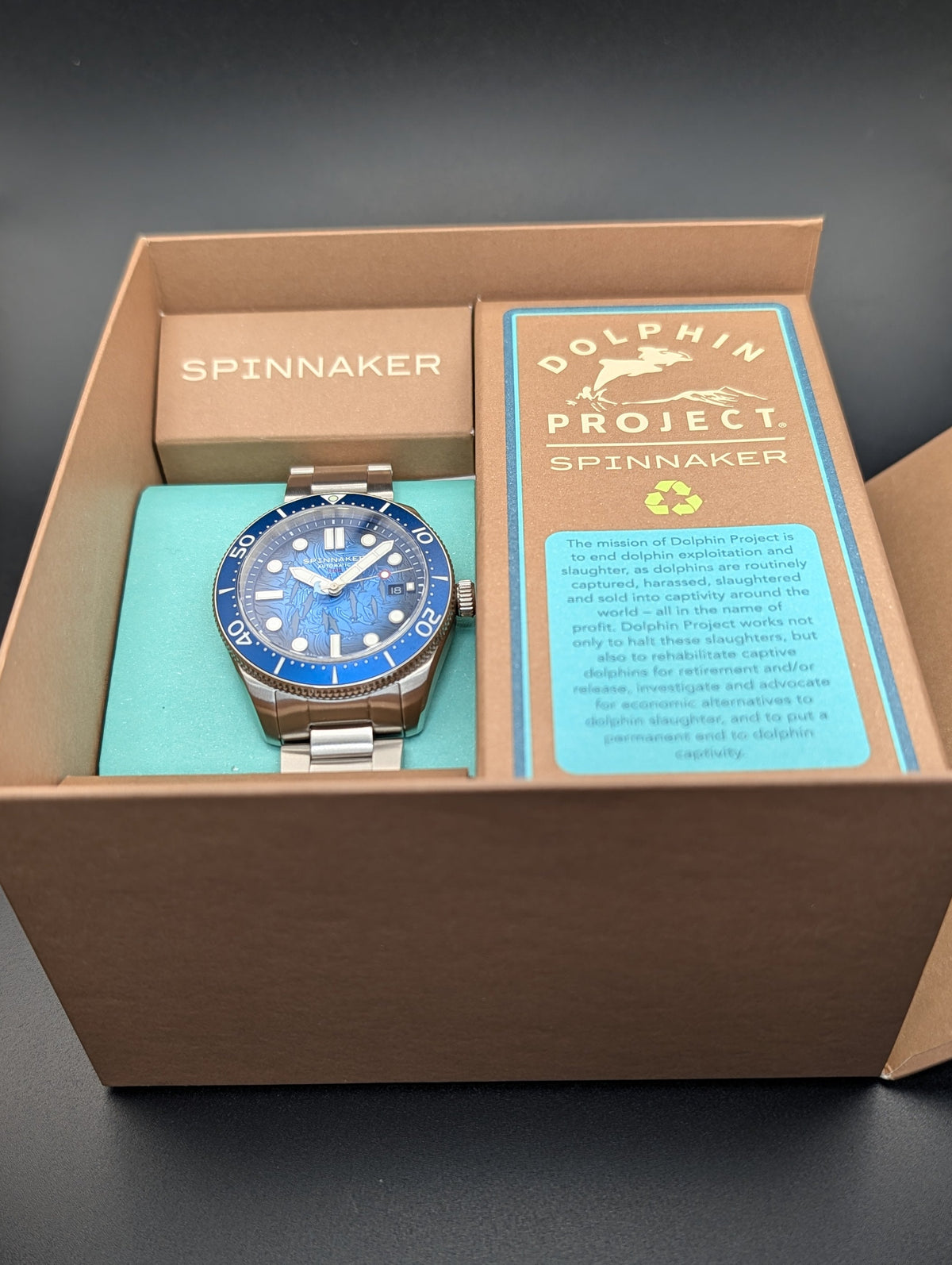 Spinnaker Croft Special Edition Dolphin Project Automatic Watch *New in Box*