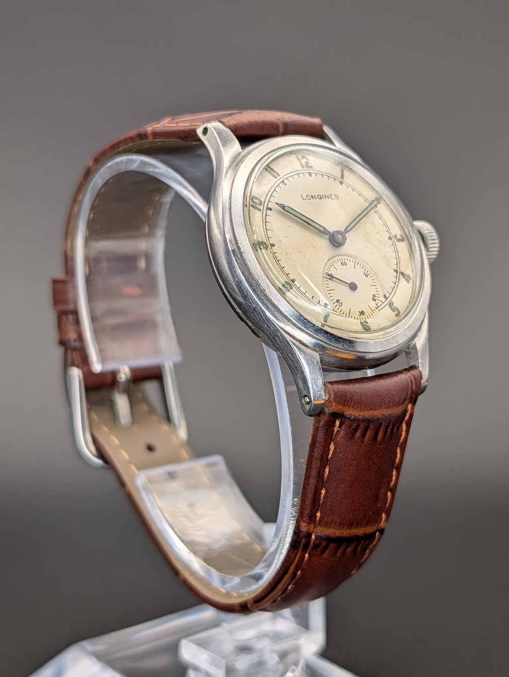 Longines Sei Tacche (1942) Mechanical Vintage Watch w/ Small Seconds