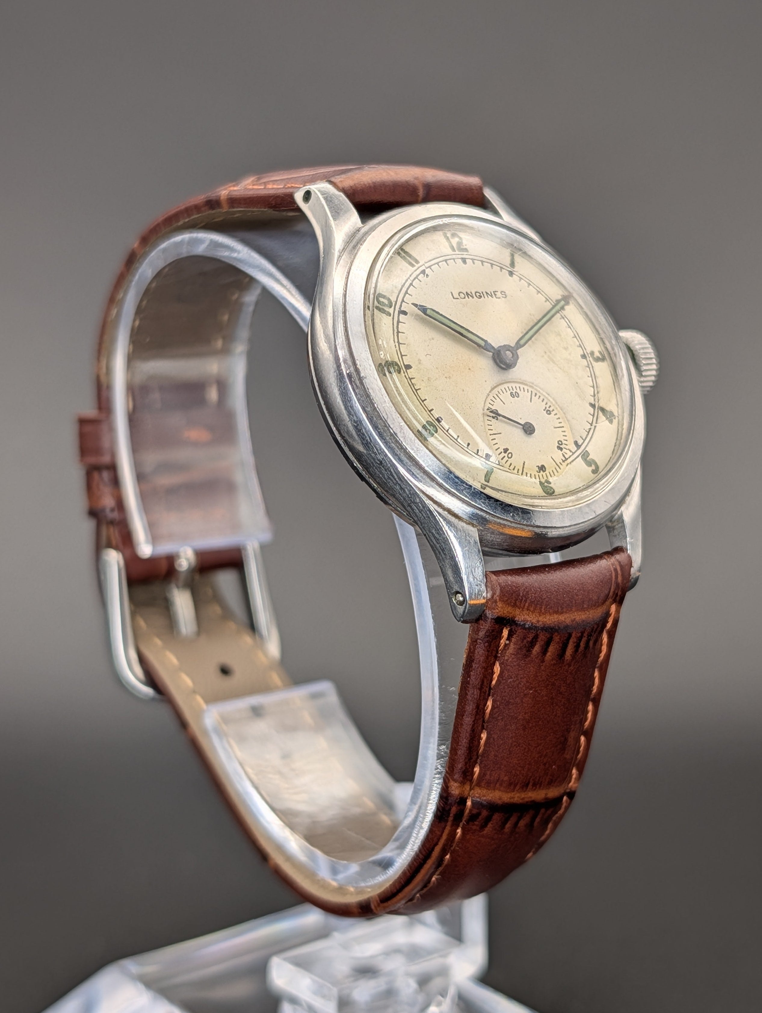 Longines Sei Tacche (1942) Mechanical Vintage Watch w/ Small Seconds