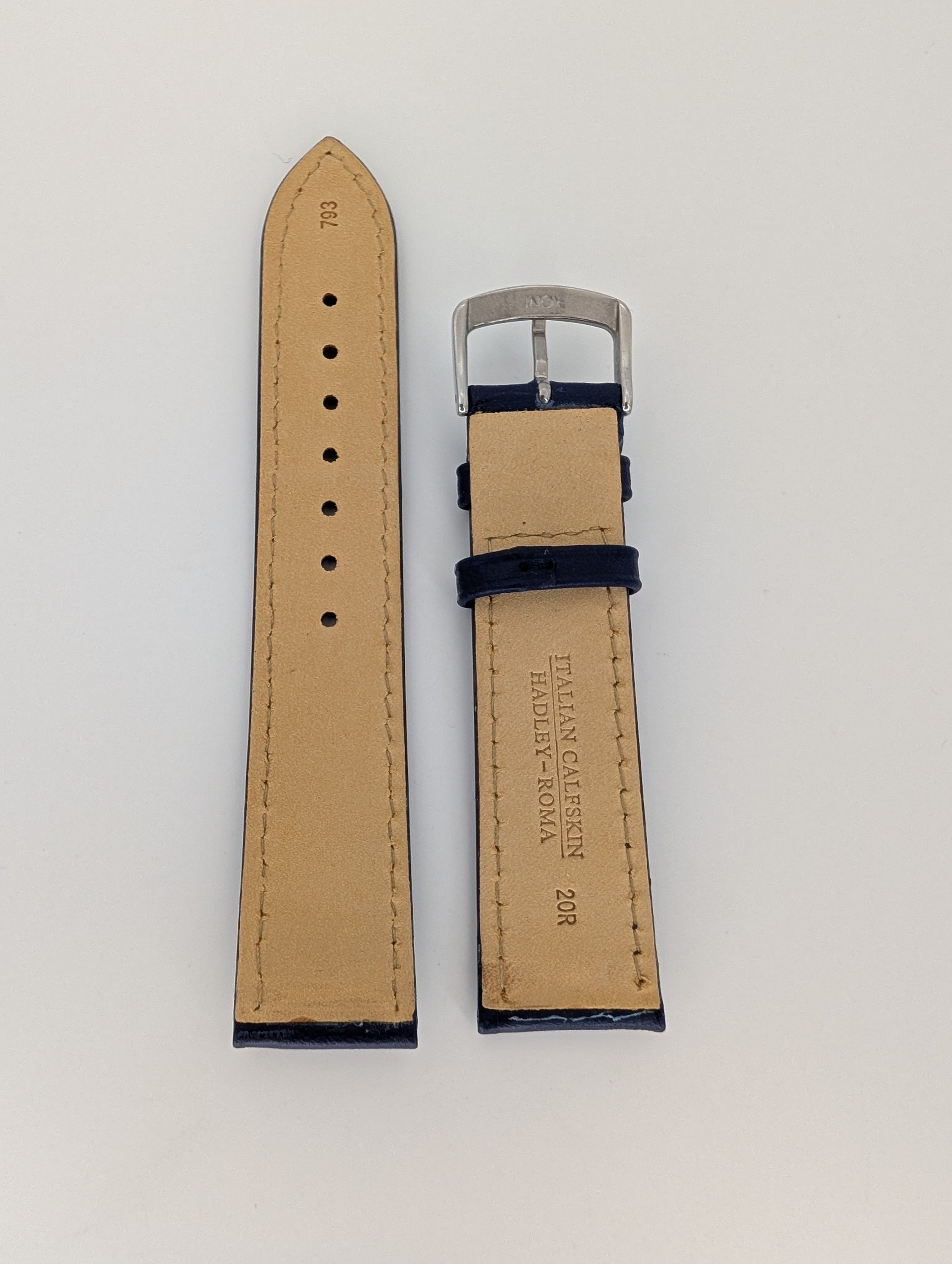 Hadley Roma Genuine Leather Strap (20mm) Italian Calfskin