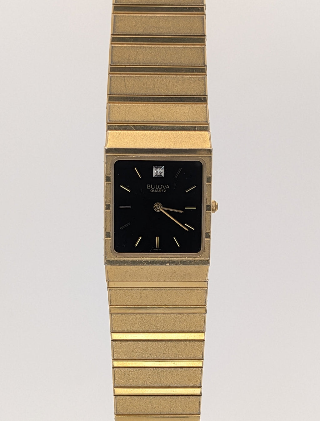 Bulova Quartz (1997) on Integrated Gold Tone Bracelet