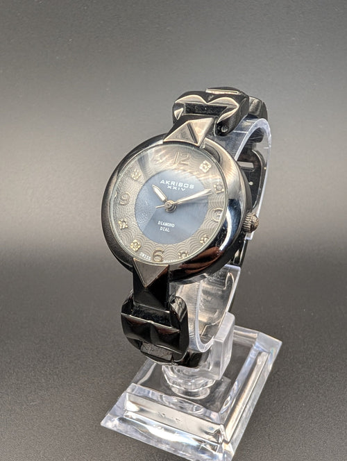 Akribos Diamond and Studs Women's Quartz Watch