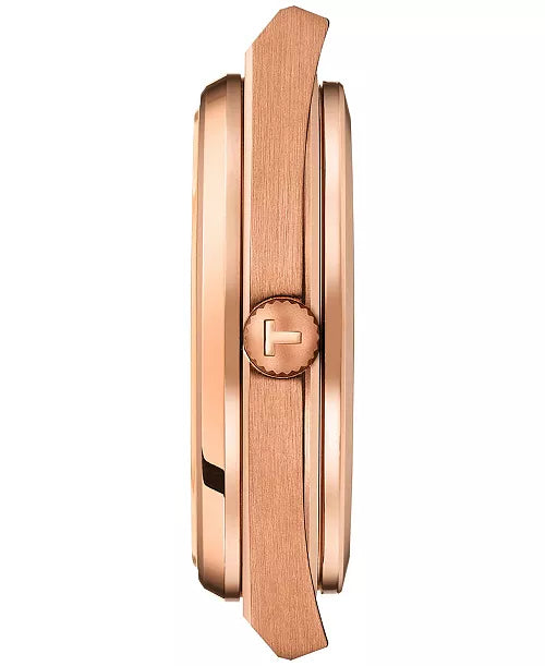 Tissot PRX Powermatic 80 Rose Gold Tone w/ Blue Waffle Dial Automatic Watch *New in Box*