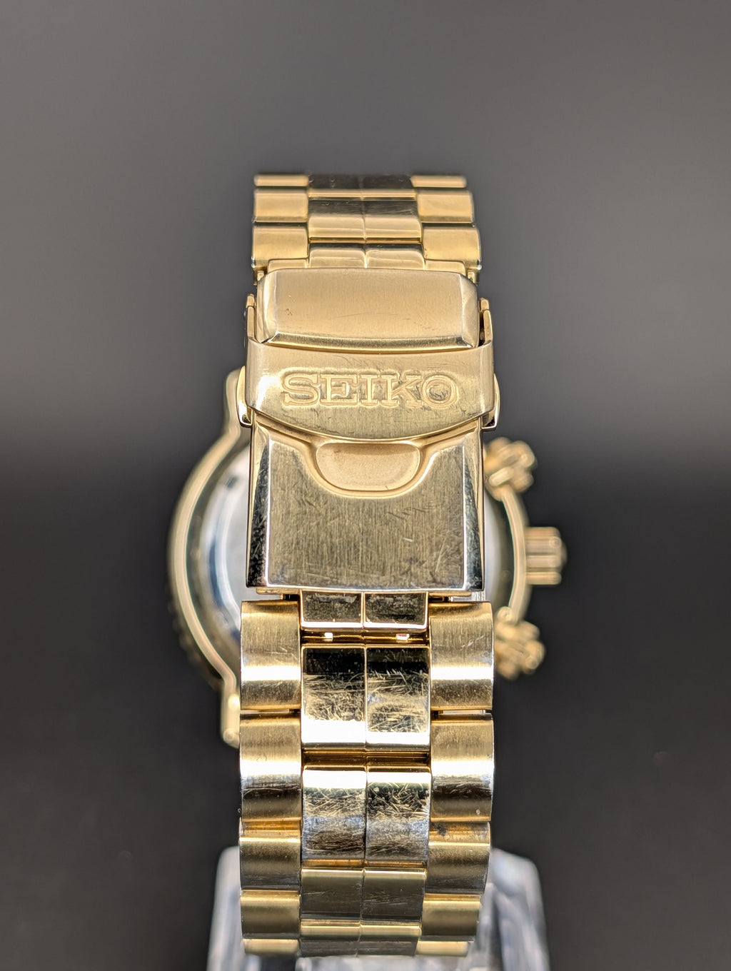 Seiko Flightmaster (2004) Chronograph Quartz Watch in Gold Tone ref. 7T62-0EB0