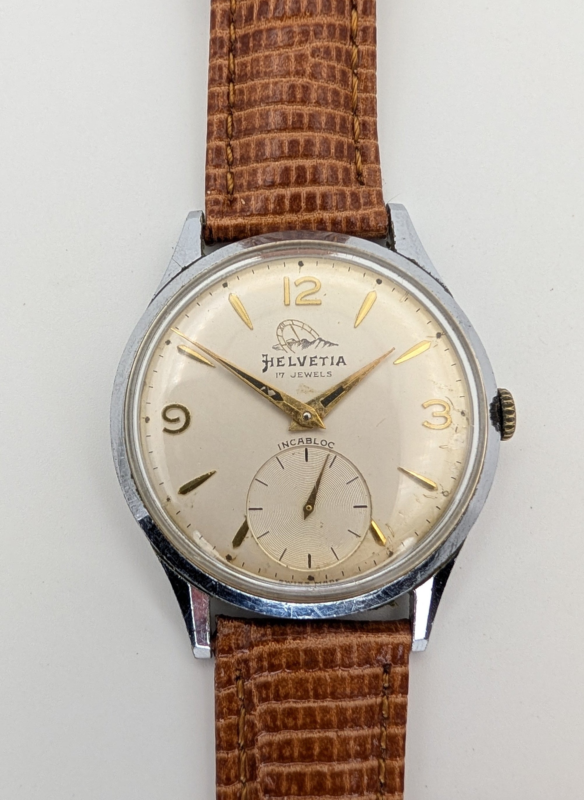 Helvetia Swiss Made Vintage Mechanical Watch