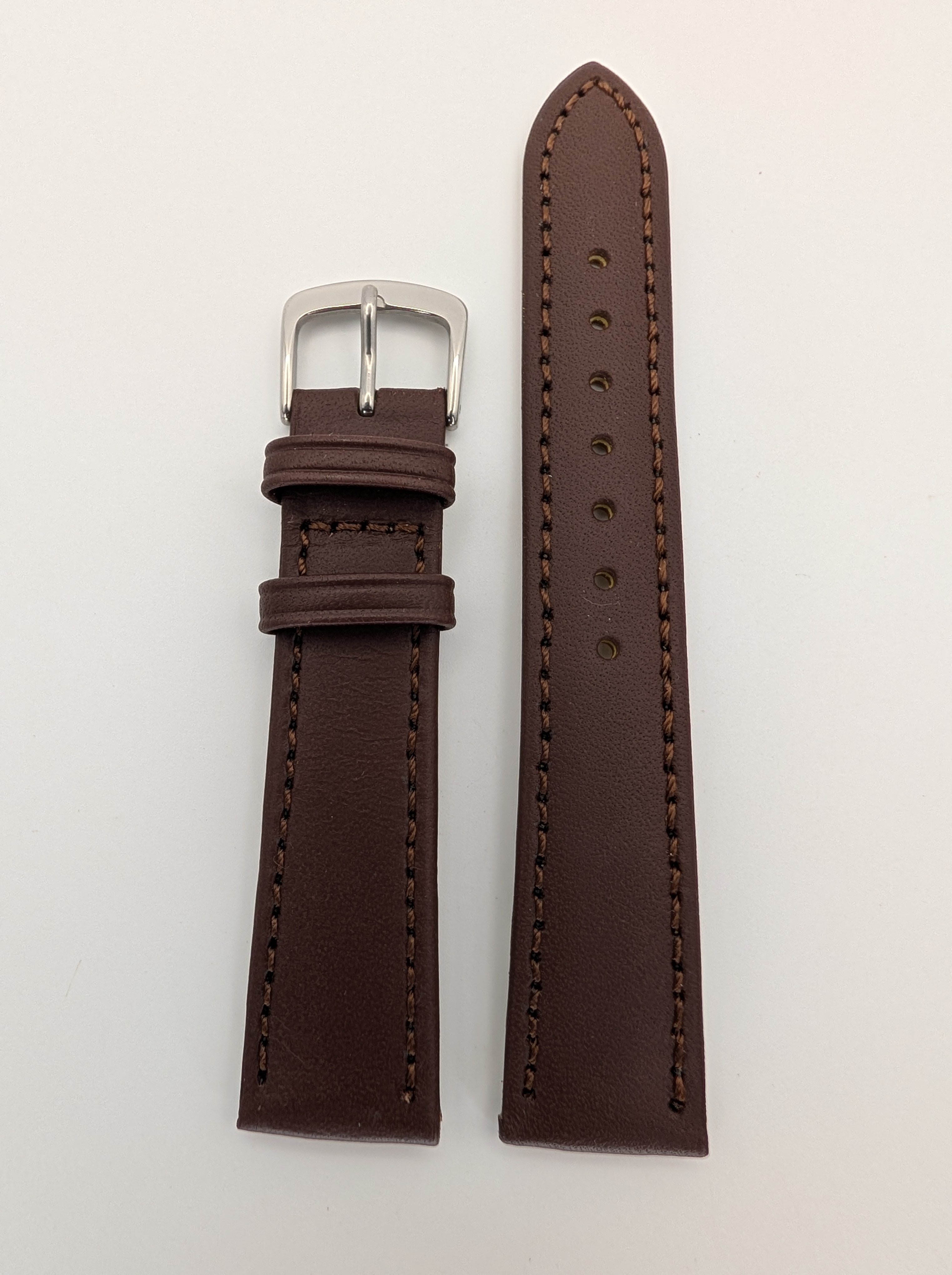 Hadley Roma Genuine Leather Strap (19mm) Italian Calfskin
