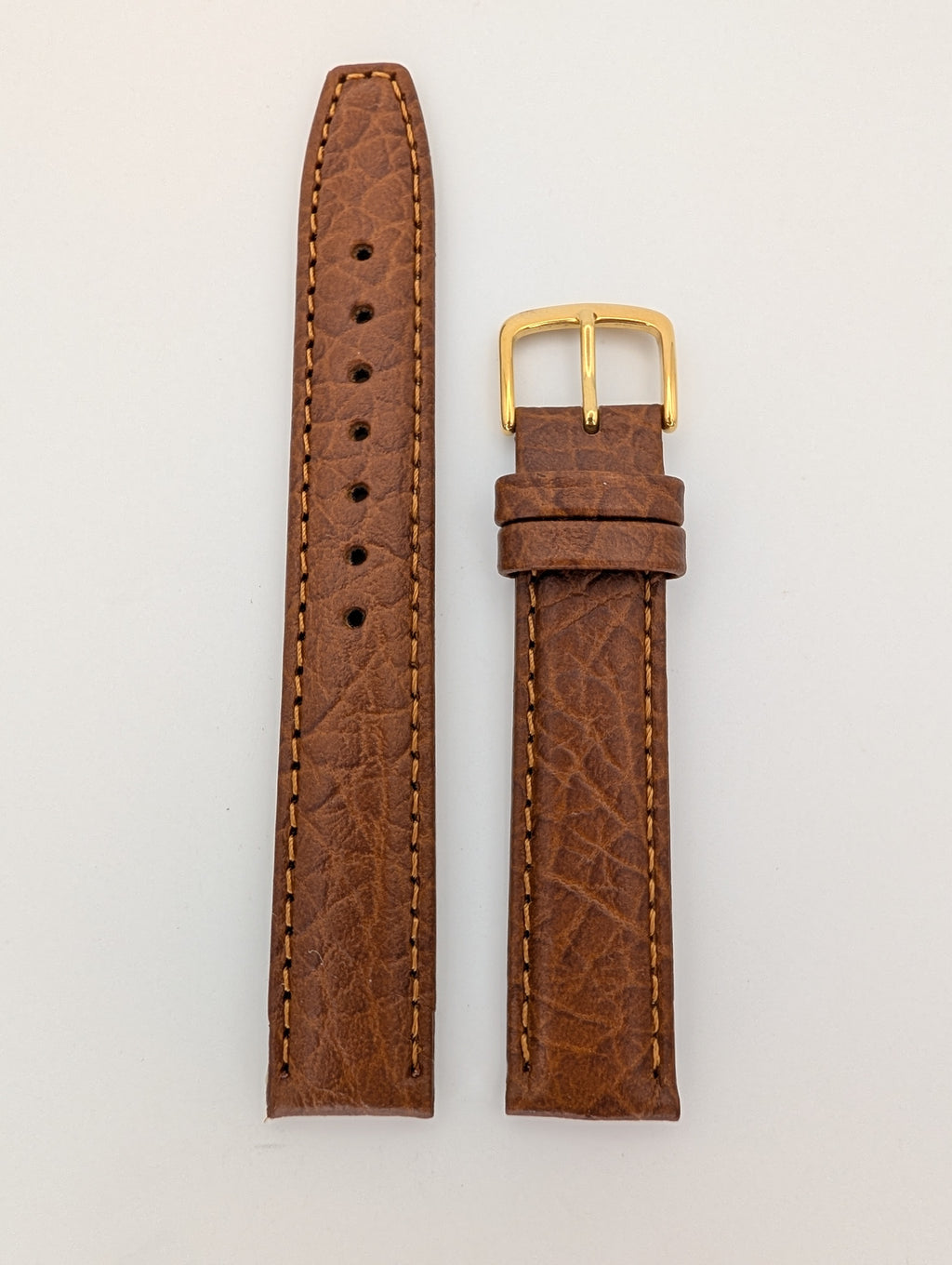 Hadley Roma Genuine Leather Strap (17mm) Distressed Grain