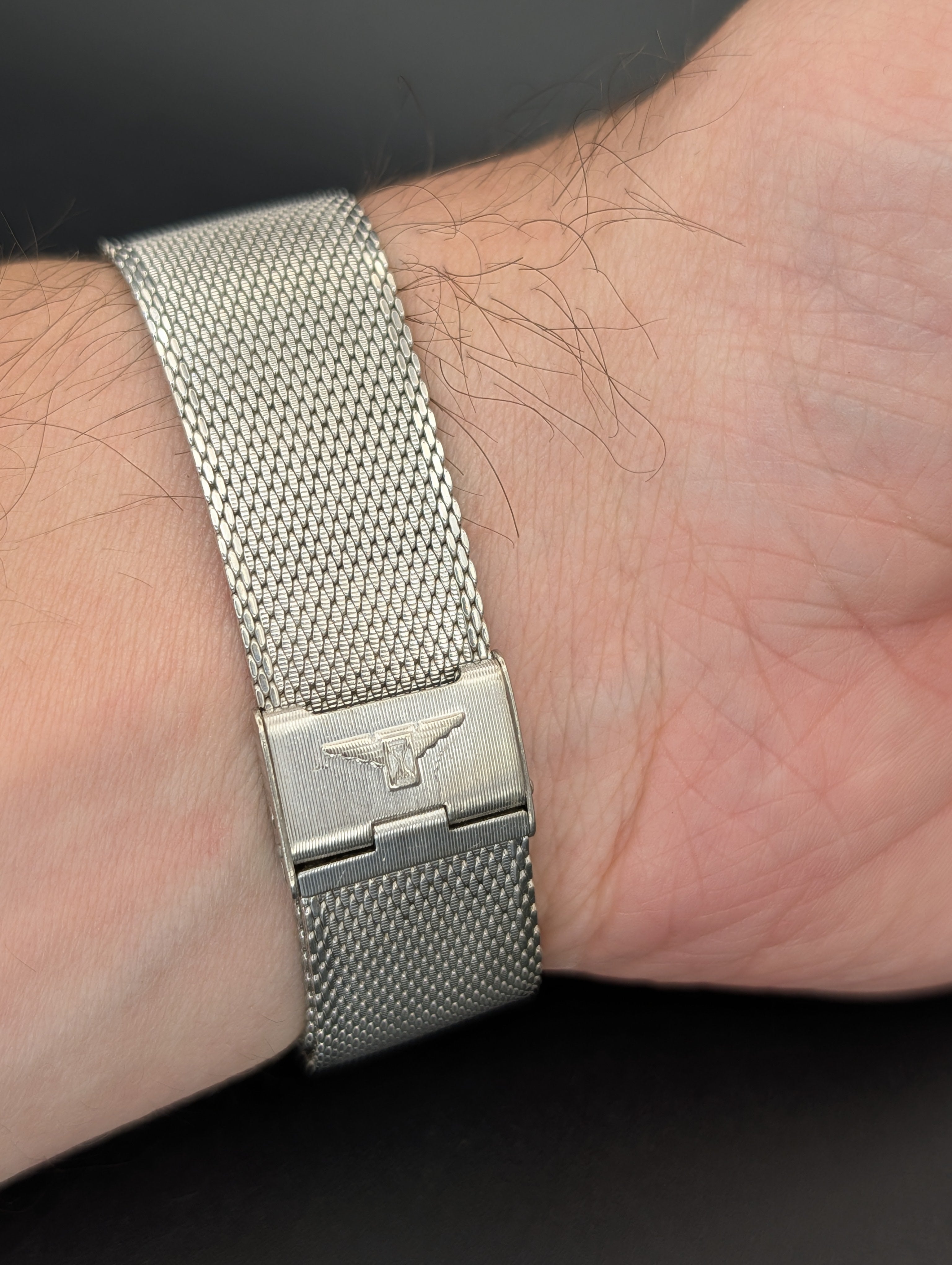 Longines Tuxedo (1960s) Diamond Dial Mechanical Vintage Watch in 10k White Gold Filled