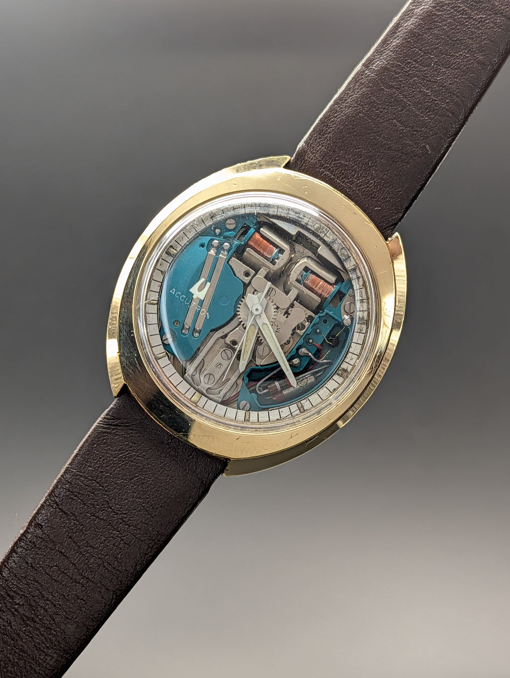 Accutron Spaceview (1966) with 214 Tuning Fork Movement and 10k Gold Filled Bezel