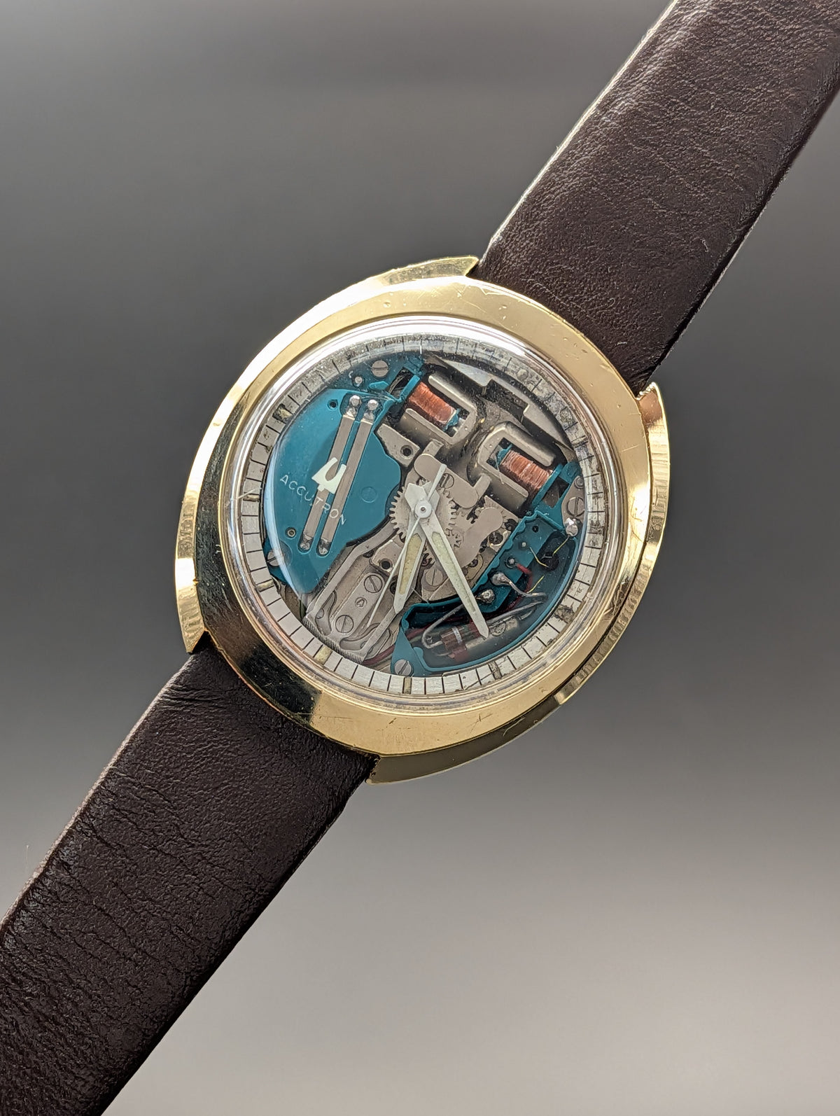 Accutron Spaceview (1966) with 214 Tuning Fork Movement and 10k Gold Filled Bezel