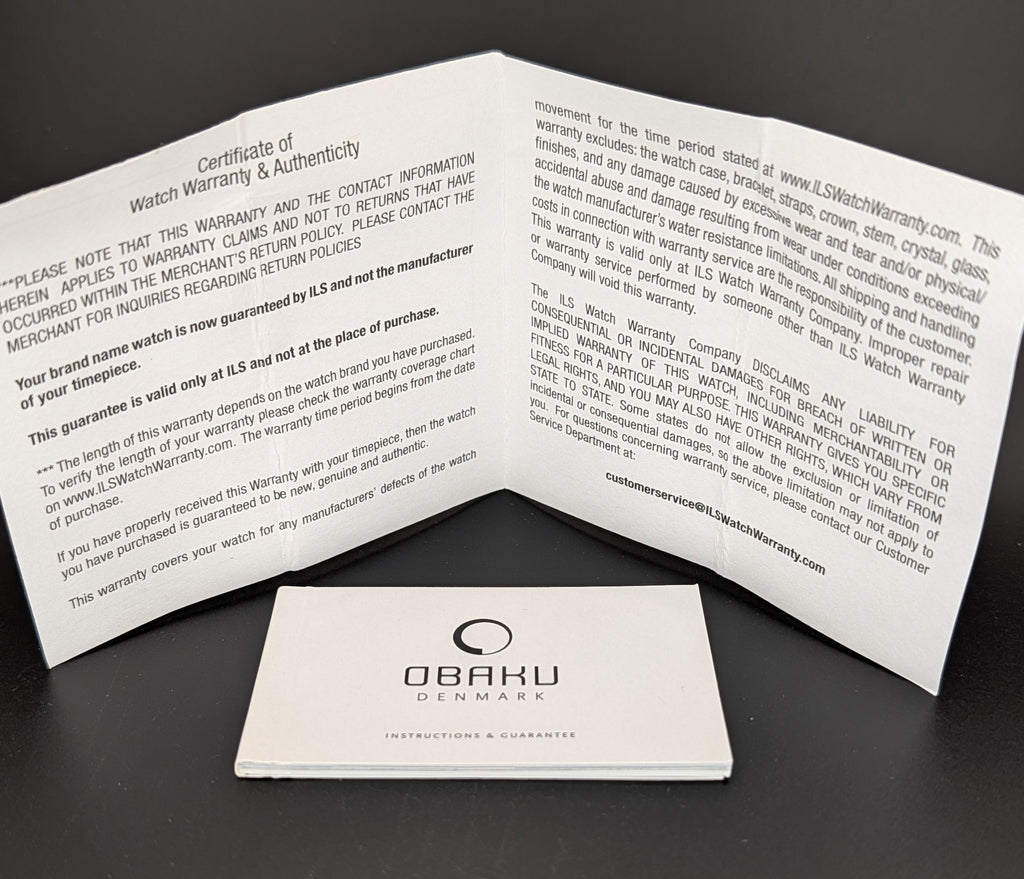 Obaku Denmark Quartz Watch