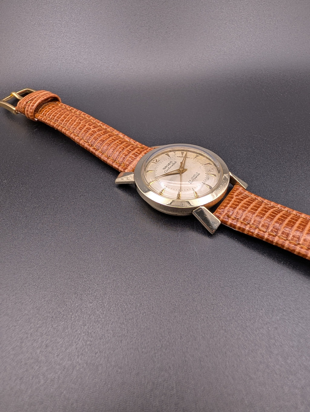 Gruen Continental (1958) Automatic Vintage Watch in 10k Yellow Gold Filled