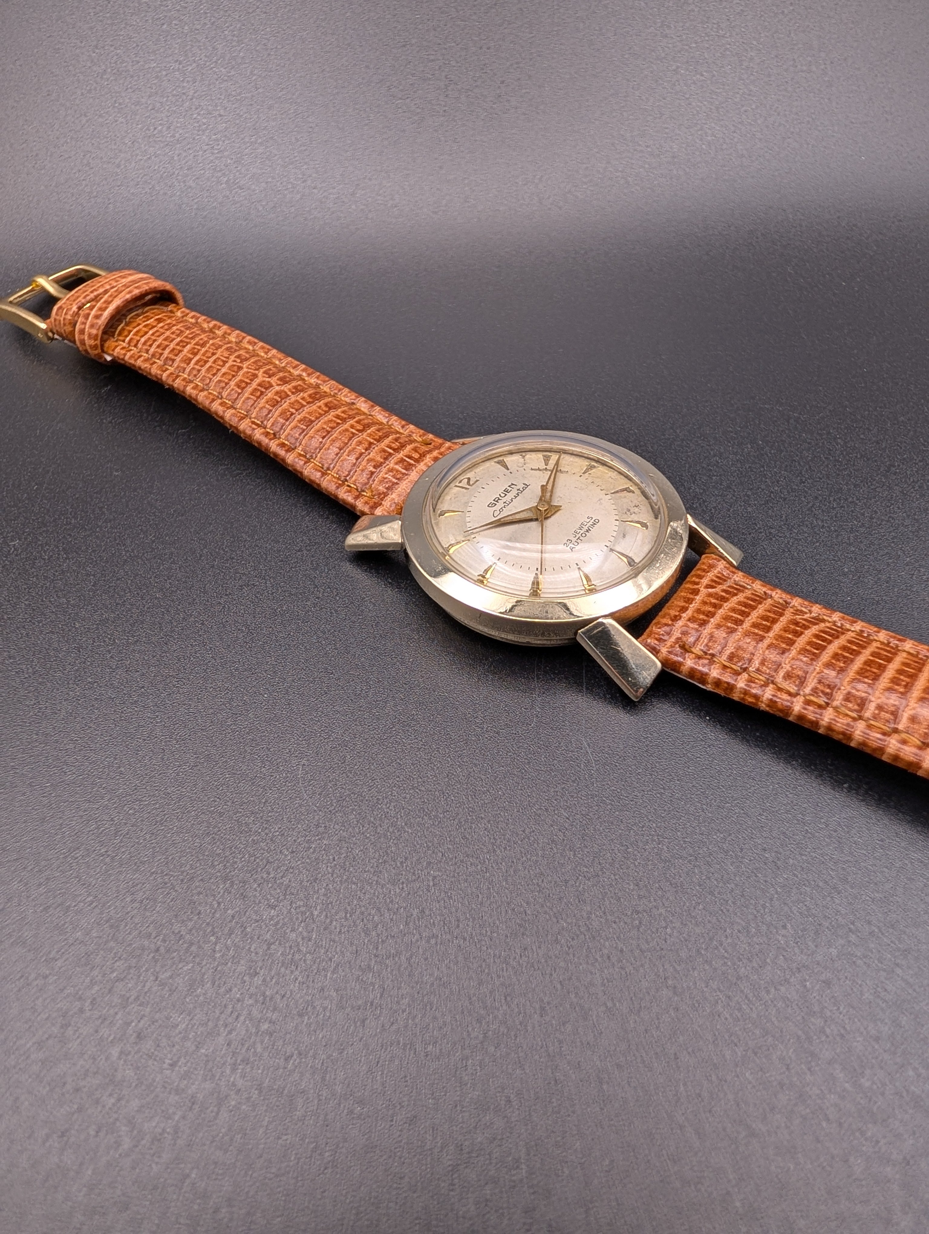 Gruen Continental (1958) Automatic Vintage Watch in 10k Yellow Gold Filled