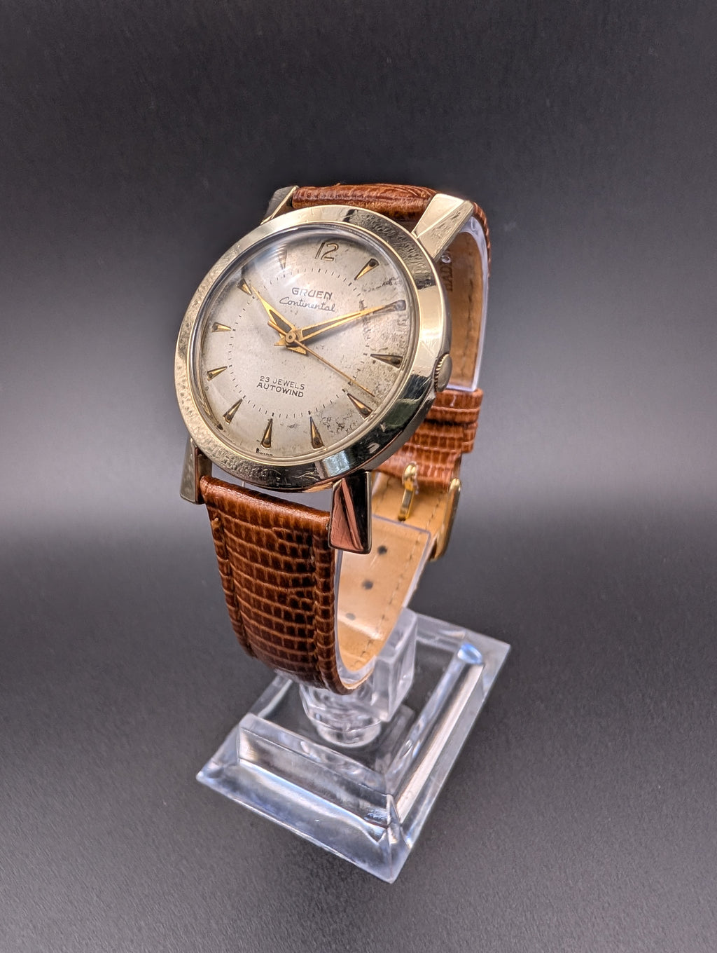 Gruen Continental (1958) Automatic Vintage Watch in 10k Yellow Gold Filled