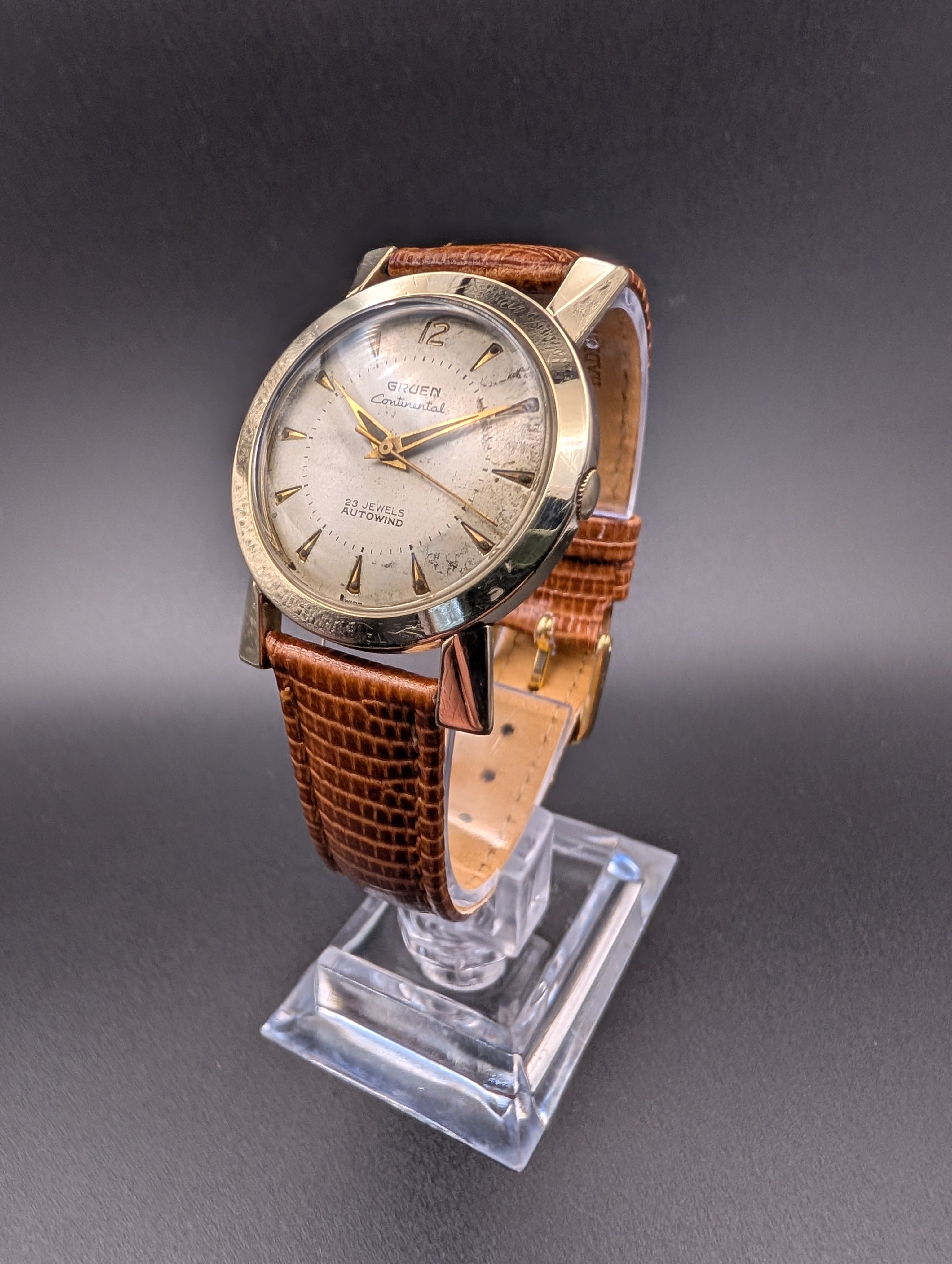 Gruen Continental (1958) Automatic Vintage Watch in 10k Yellow Gold Filled