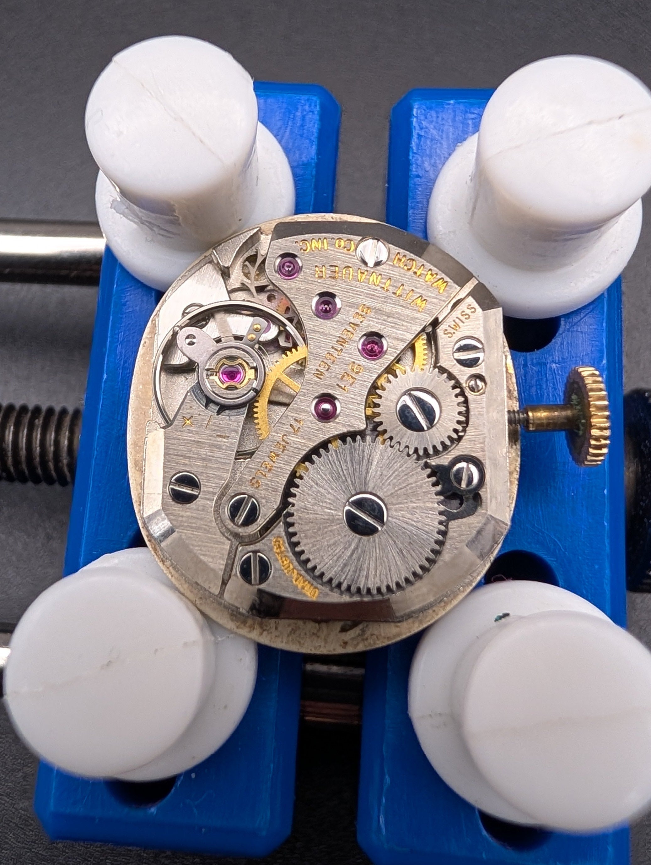 Wittnauer (1960s) Diamond Dial Mechanical Vintage Watch in 10k Yellow Gold Filled