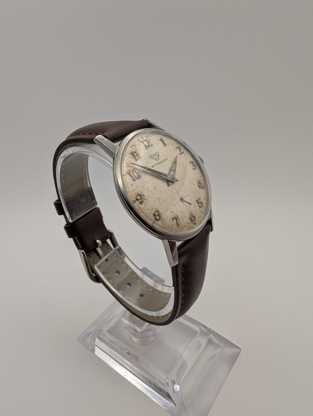 Wittnauer Small Seconds Mechanical Vintage Watch in Stainless Steel