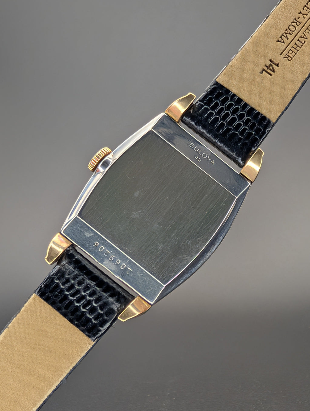 Bulova Lexington (1949) Tonneau Style Vintage Watch in Gold Filled Case