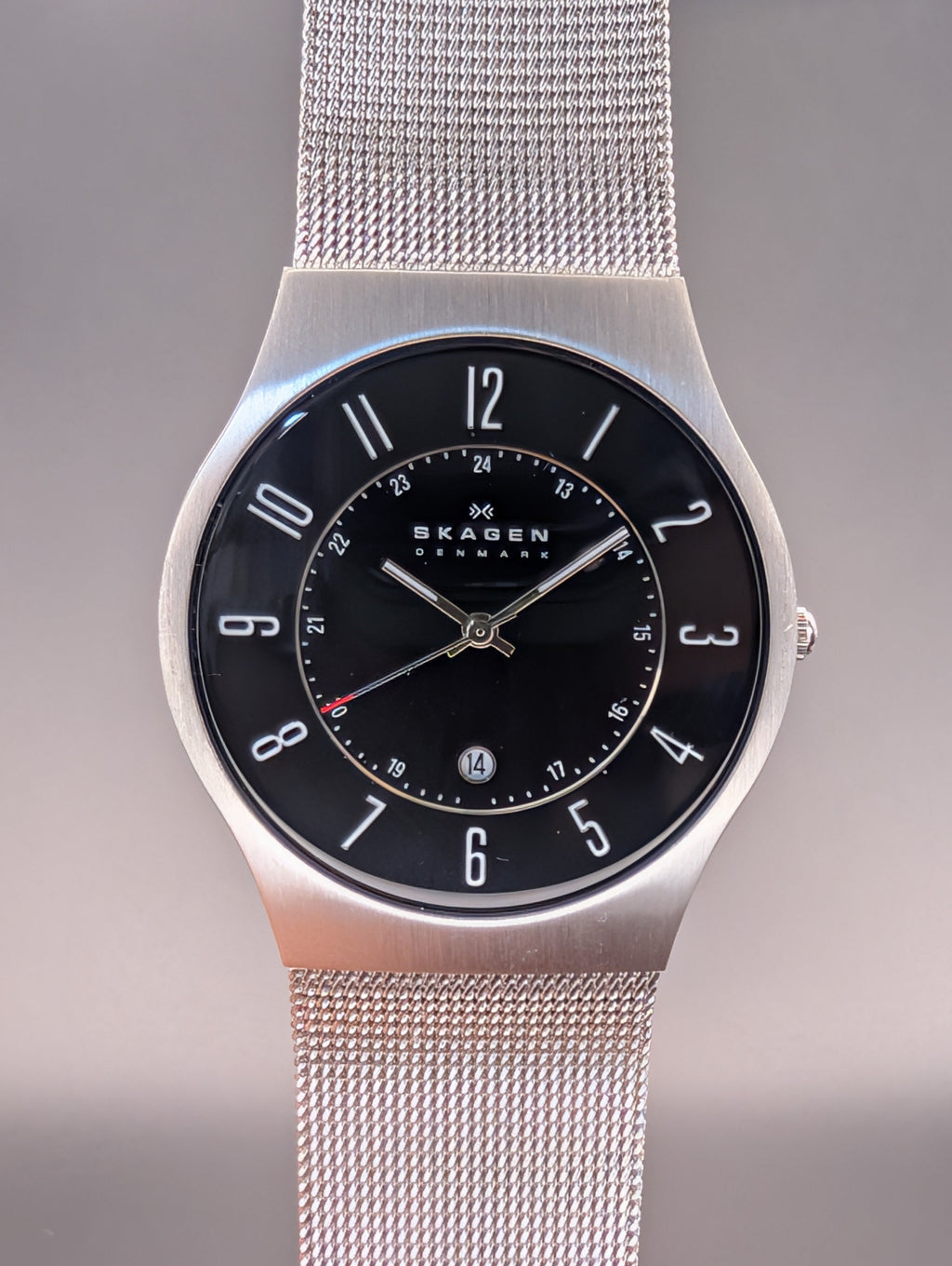Skagen Denmark Slimline Quartz Watch Slim Profile Stainless Steel ref SKW6064