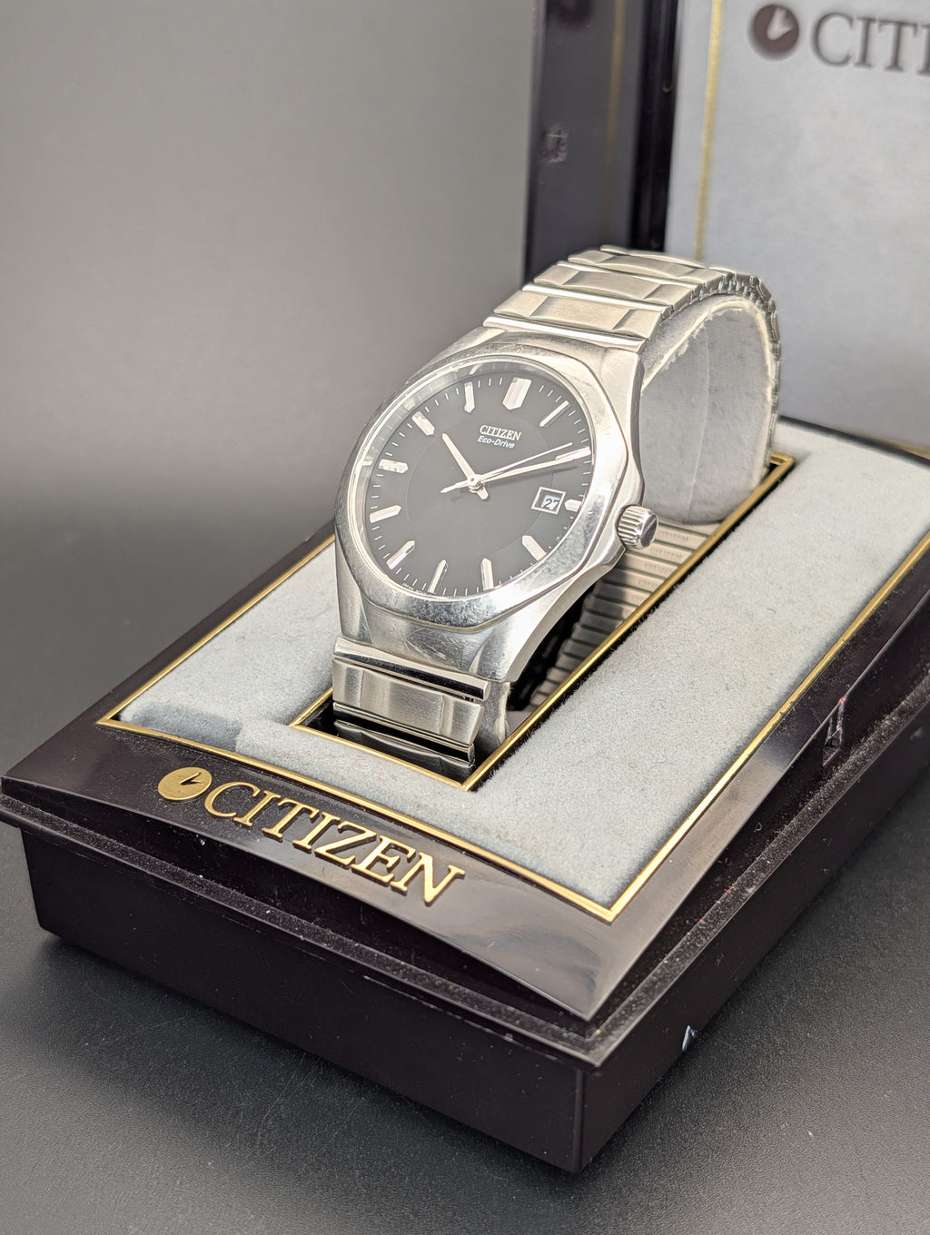 Citizen Eco Drive Solar Quartz Watch in Stainless Steel ref. E111-S022908