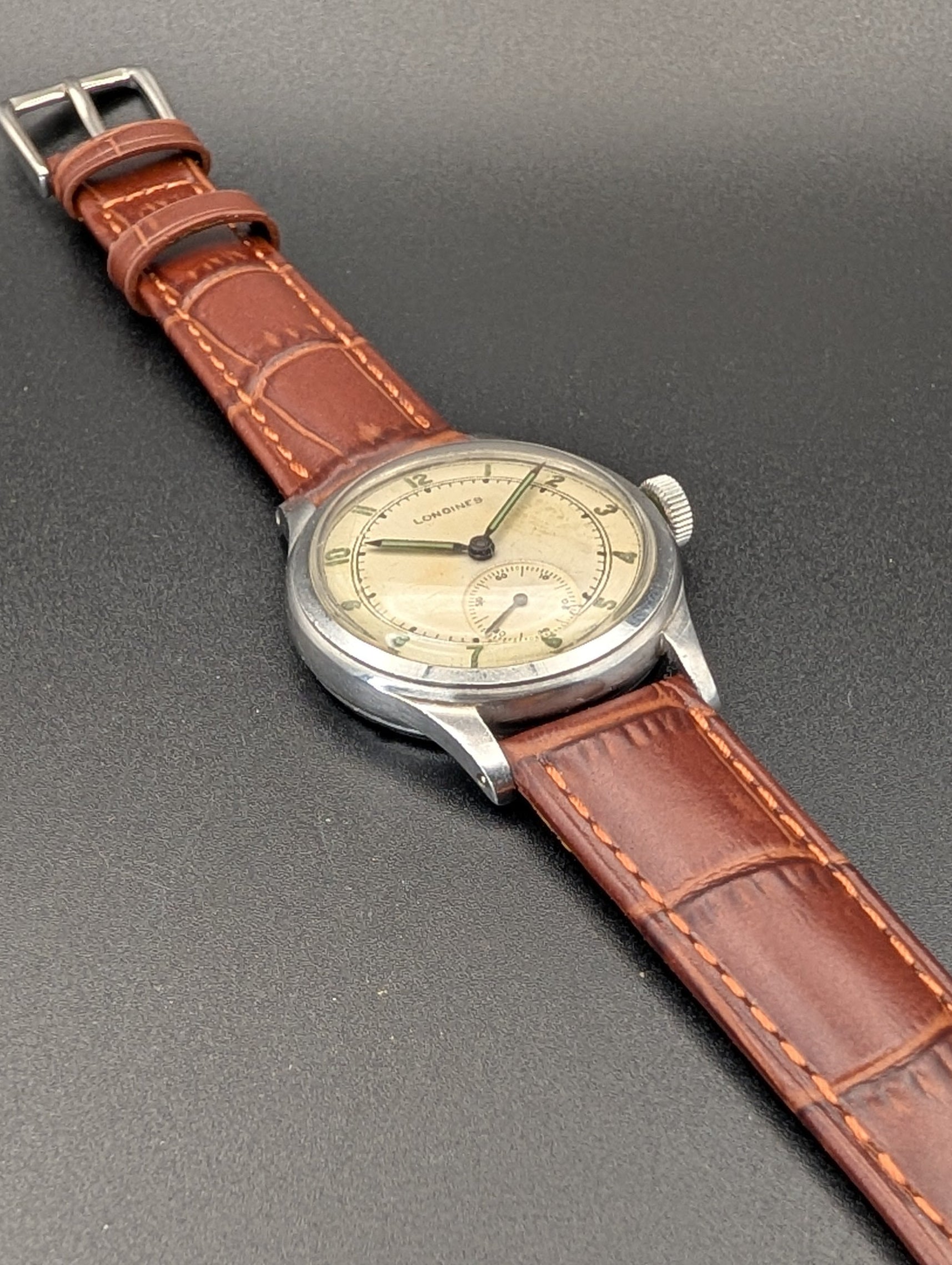 Longines Sei Tacche (1942) Mechanical Vintage Watch w/ Small Seconds