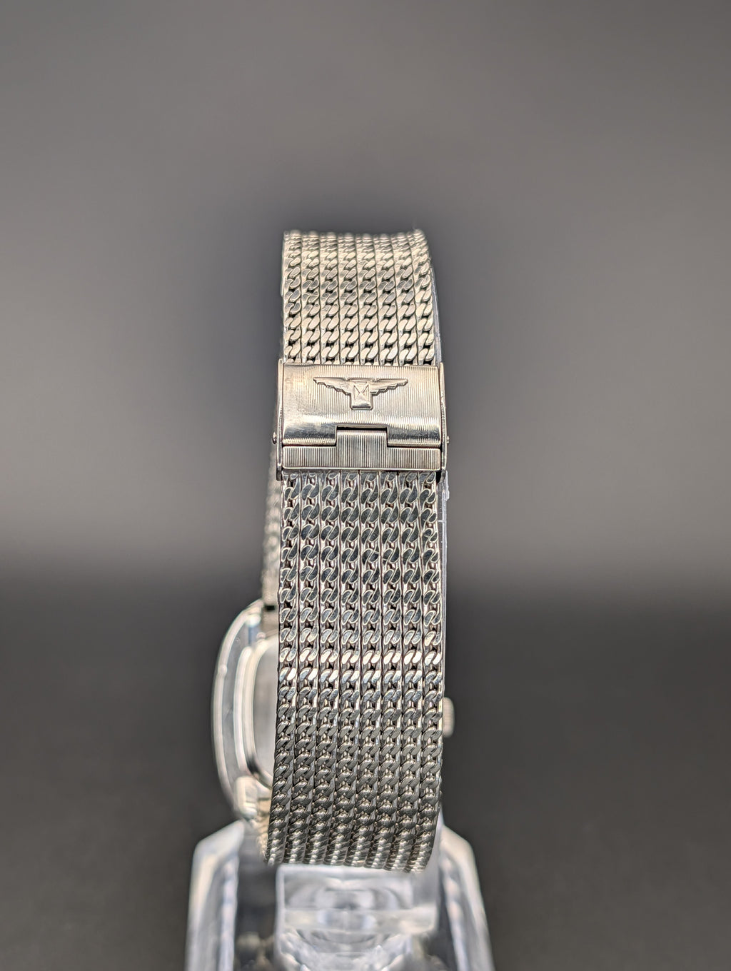 Longines Ellipse (1960s) Mechanical Vintage Watch w/ Diamond Accent Dial in 10k White Gold Filled Case