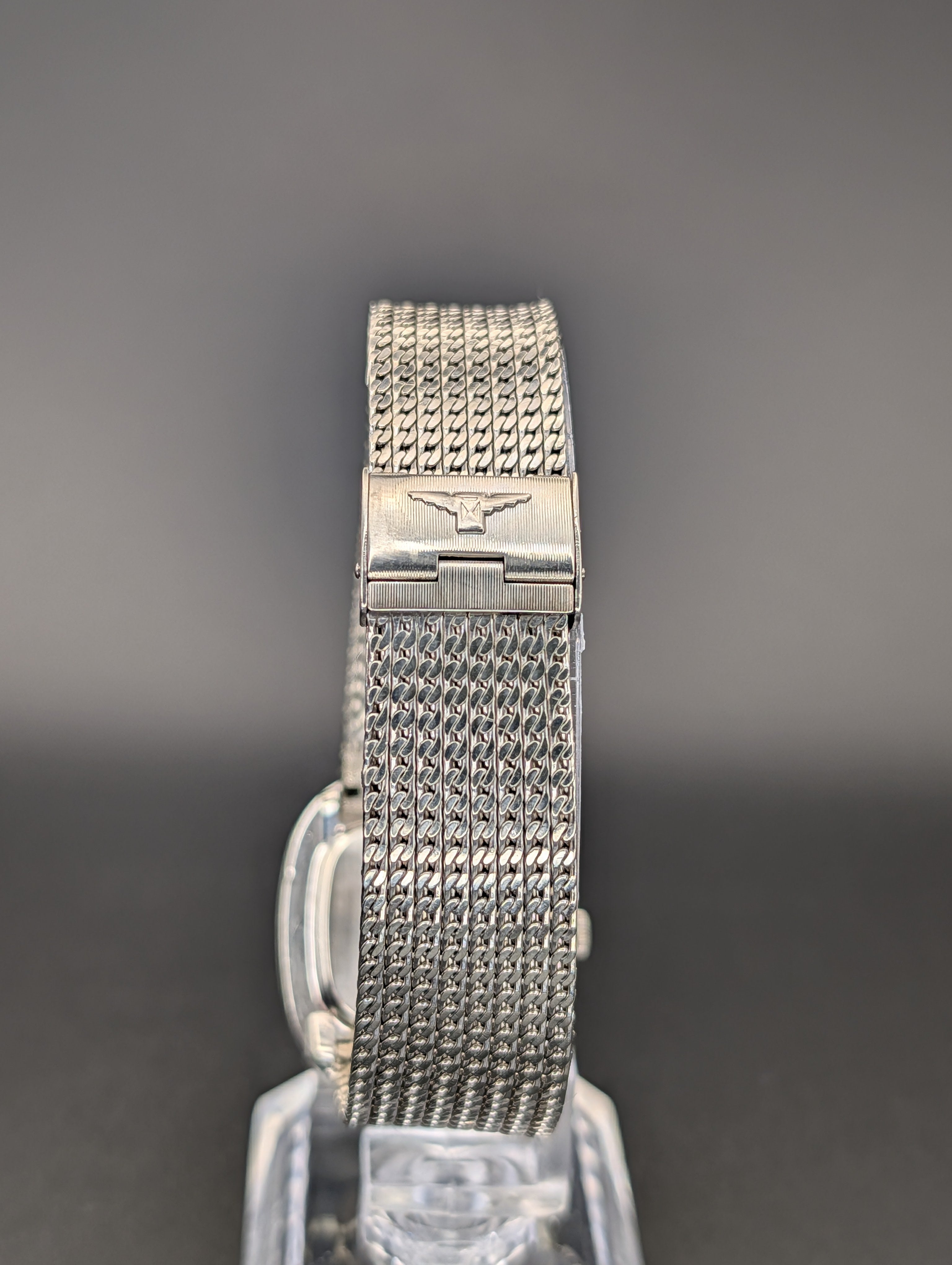 Longines Ellipse (1960s) Mechanical Vintage Watch w/ Diamond Accent Dial in 10k White Gold Filled Case