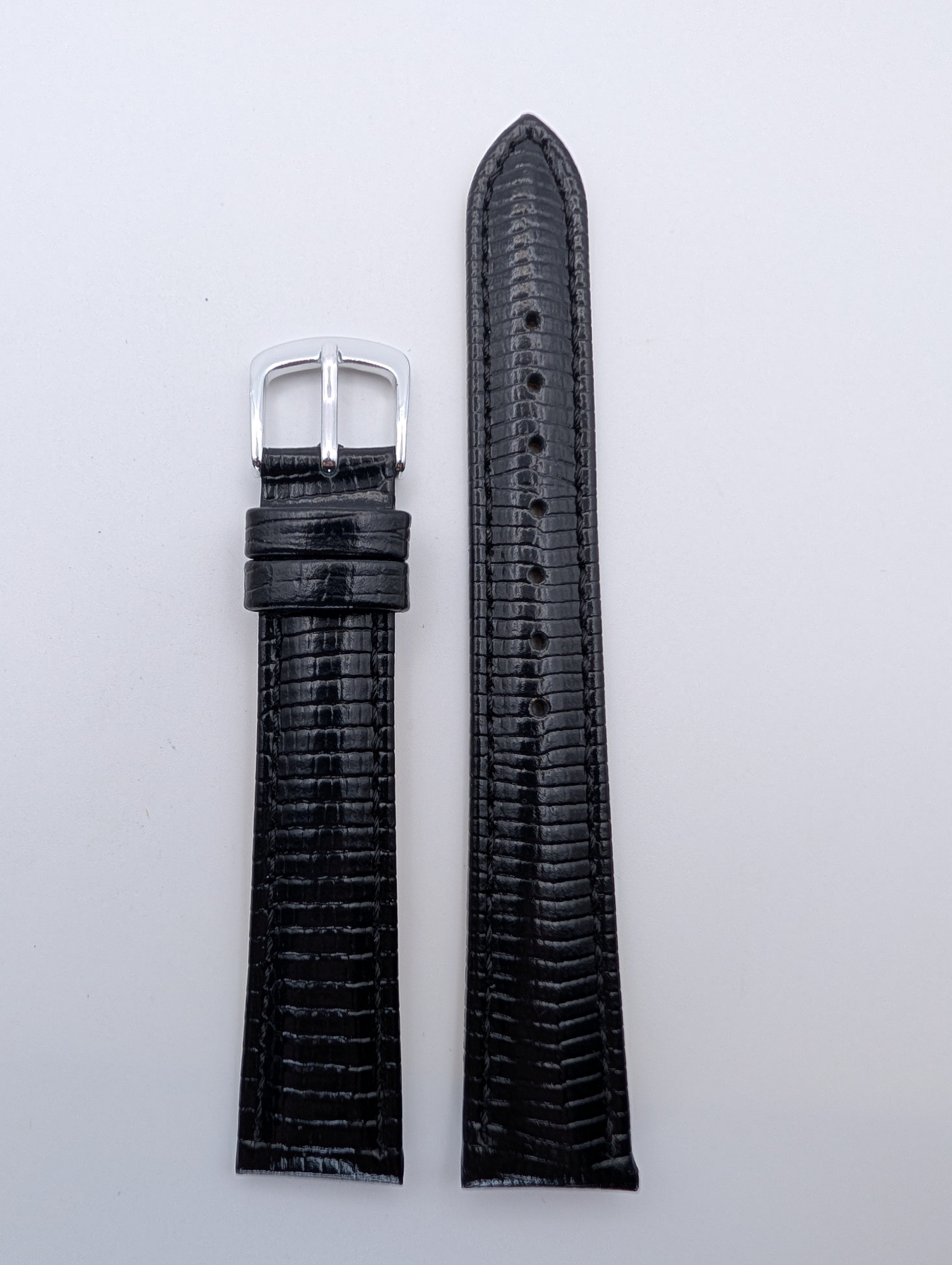 Hadley Roma Genuine Leather Strap (17mm) Lizard Grain