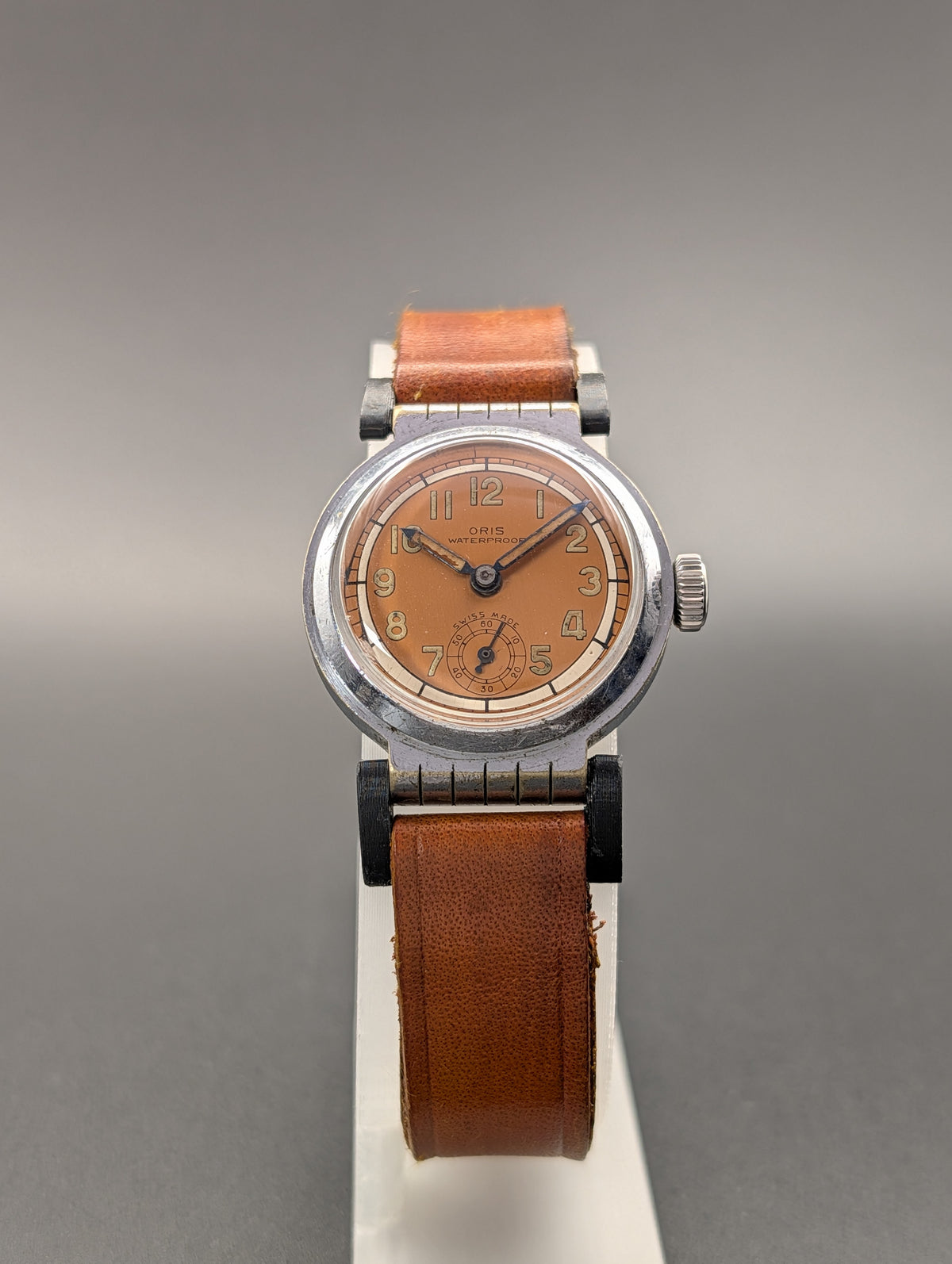 Oris Vintage Mechanical Watch w/ Small Seconds Hand and Hinged Lugs