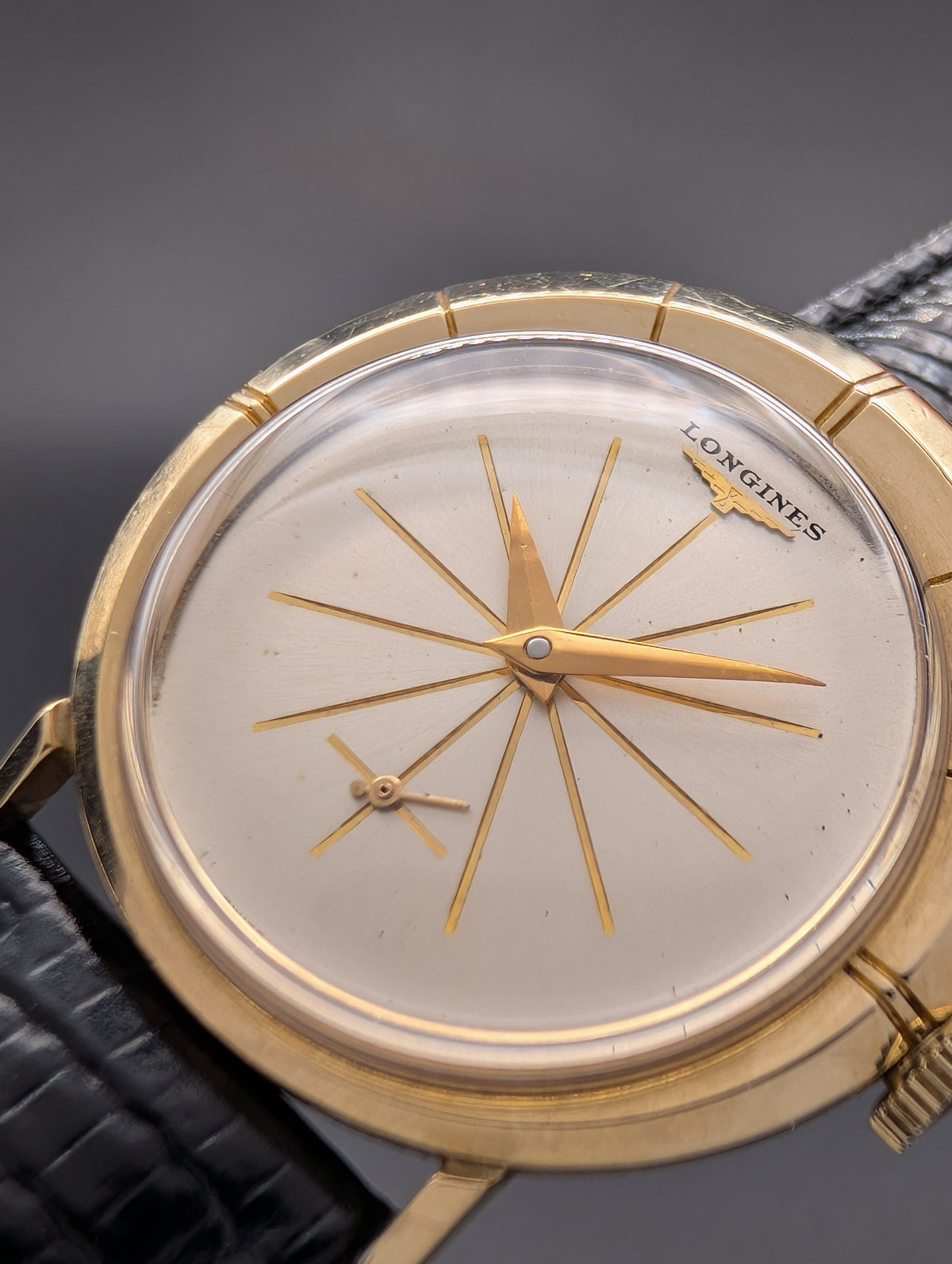 Longines Vintage Asymmetrical Mechanical Watch in 10k Gold Filled Mid-century Case