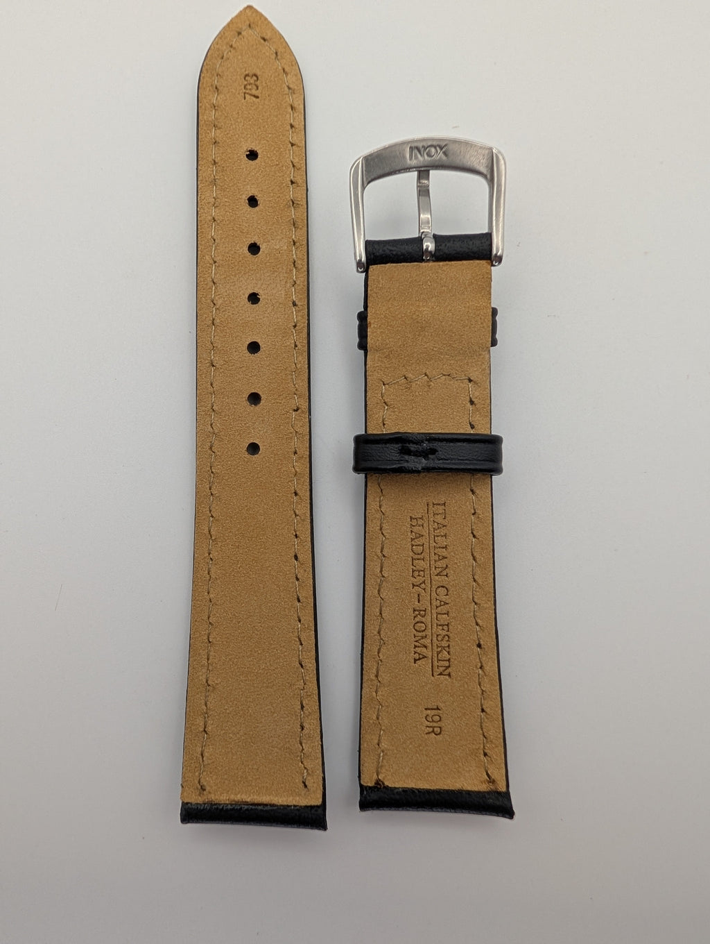 Hadley Roma Genuine Leather Strap (19mm) Italian Calfskin