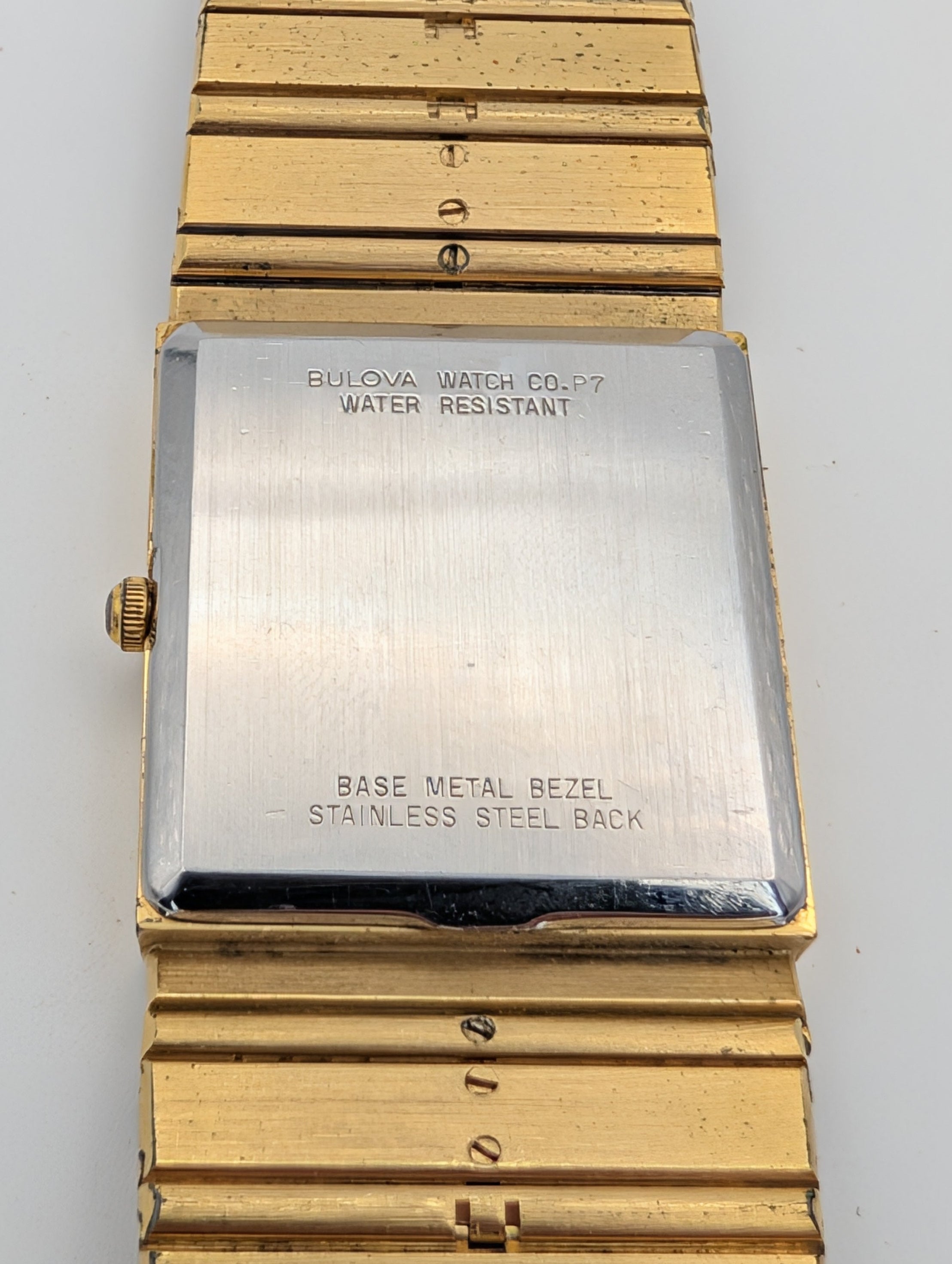Bulova Quartz (1997) on Integrated Gold Tone Bracelet