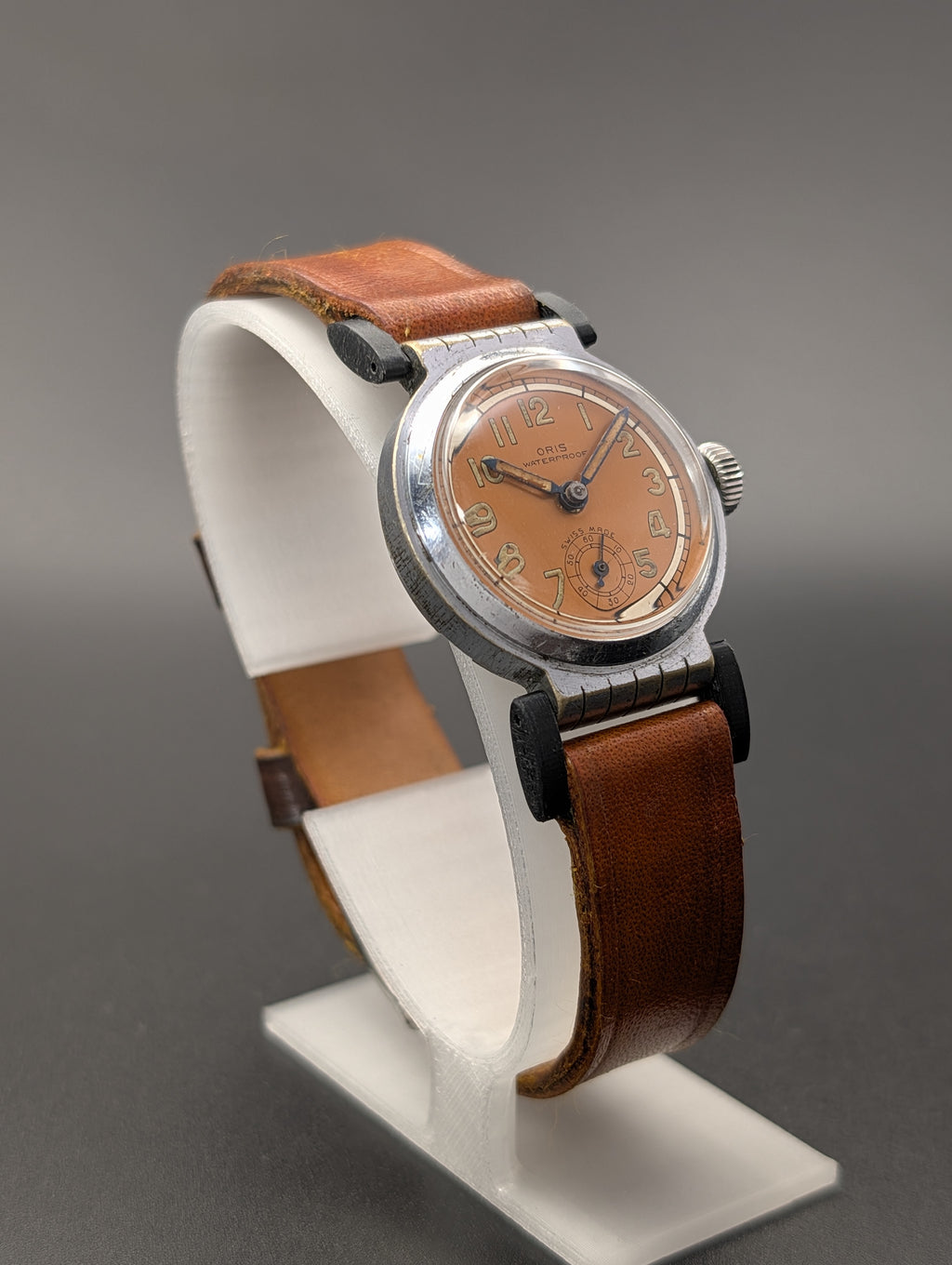 Oris Vintage Mechanical Watch w/ Small Seconds Hand and Hinged Lugs