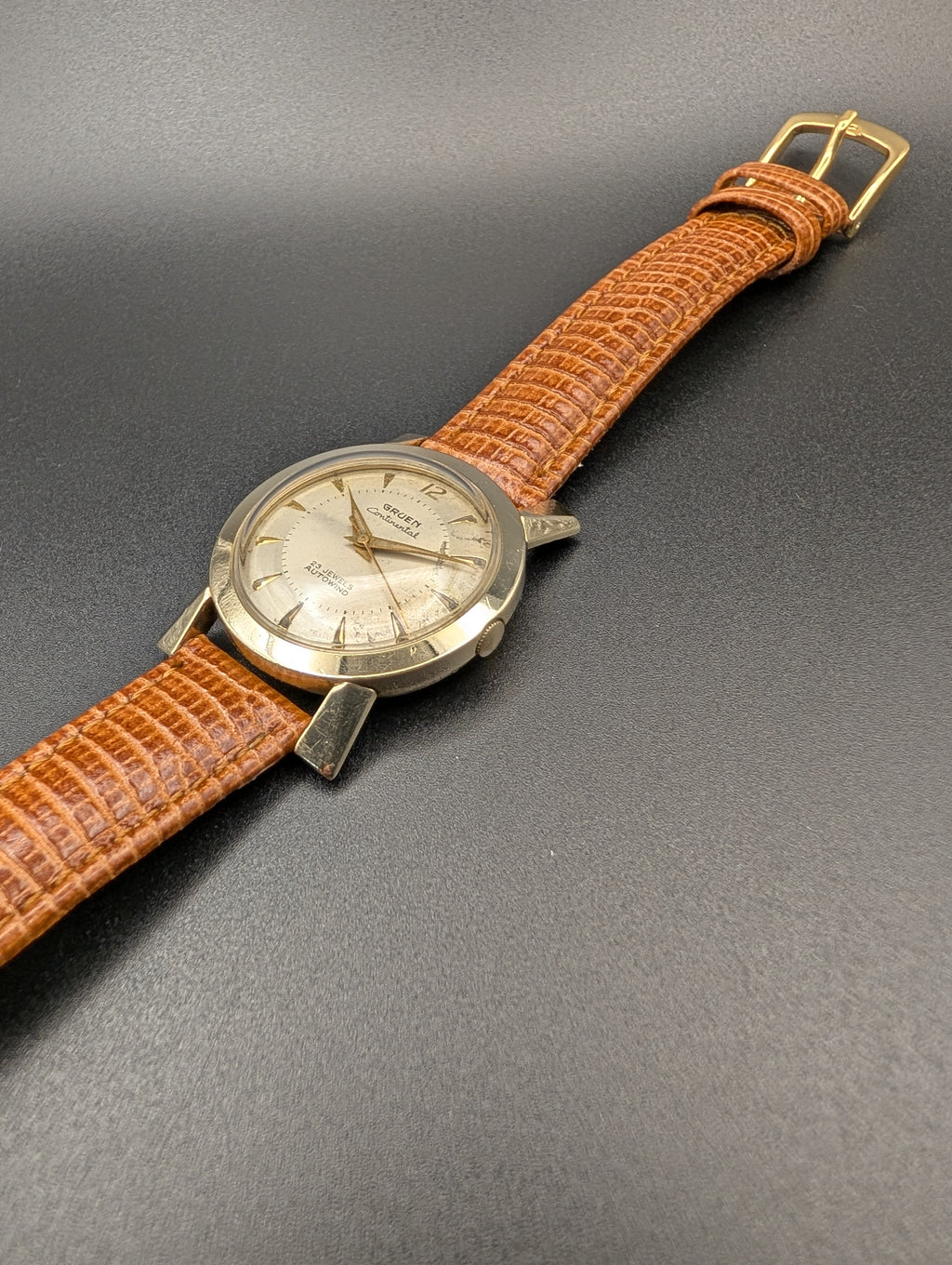 Gruen Continental (1958) Automatic Vintage Watch in 10k Yellow Gold Filled