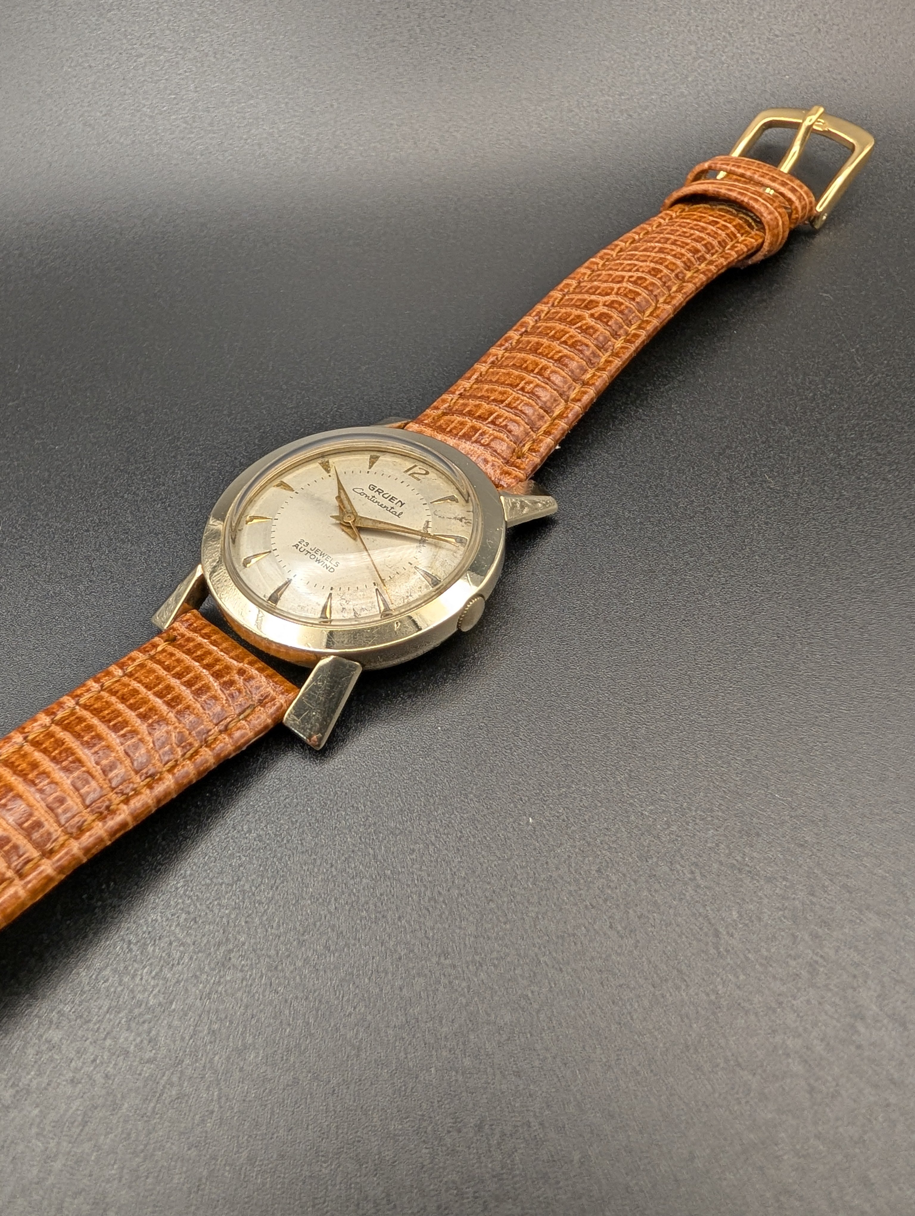 Gruen Continental (1958) Automatic Vintage Watch in 10k Yellow Gold Filled